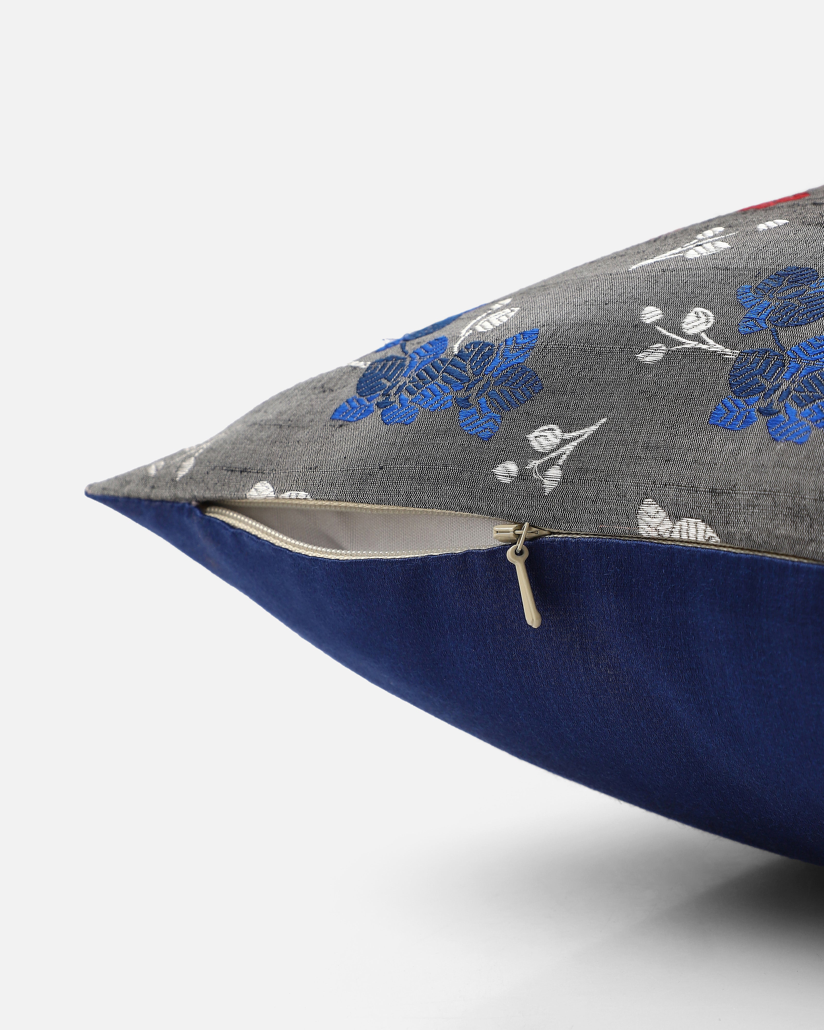 Fana Banarasi Fekwa Silk Cushion Cover