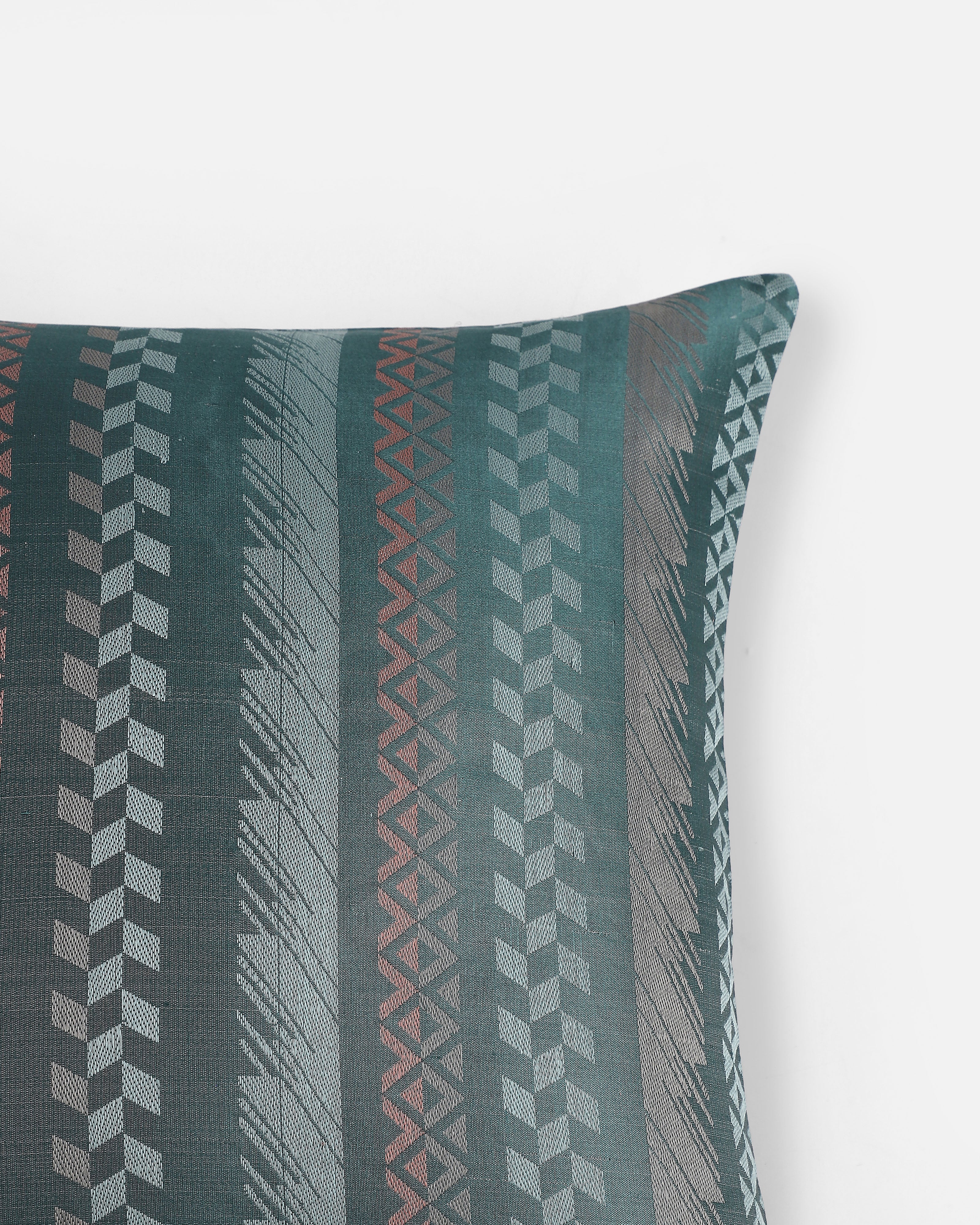 Dhaari Banarasi Tanchoi Silk Cushion Cover