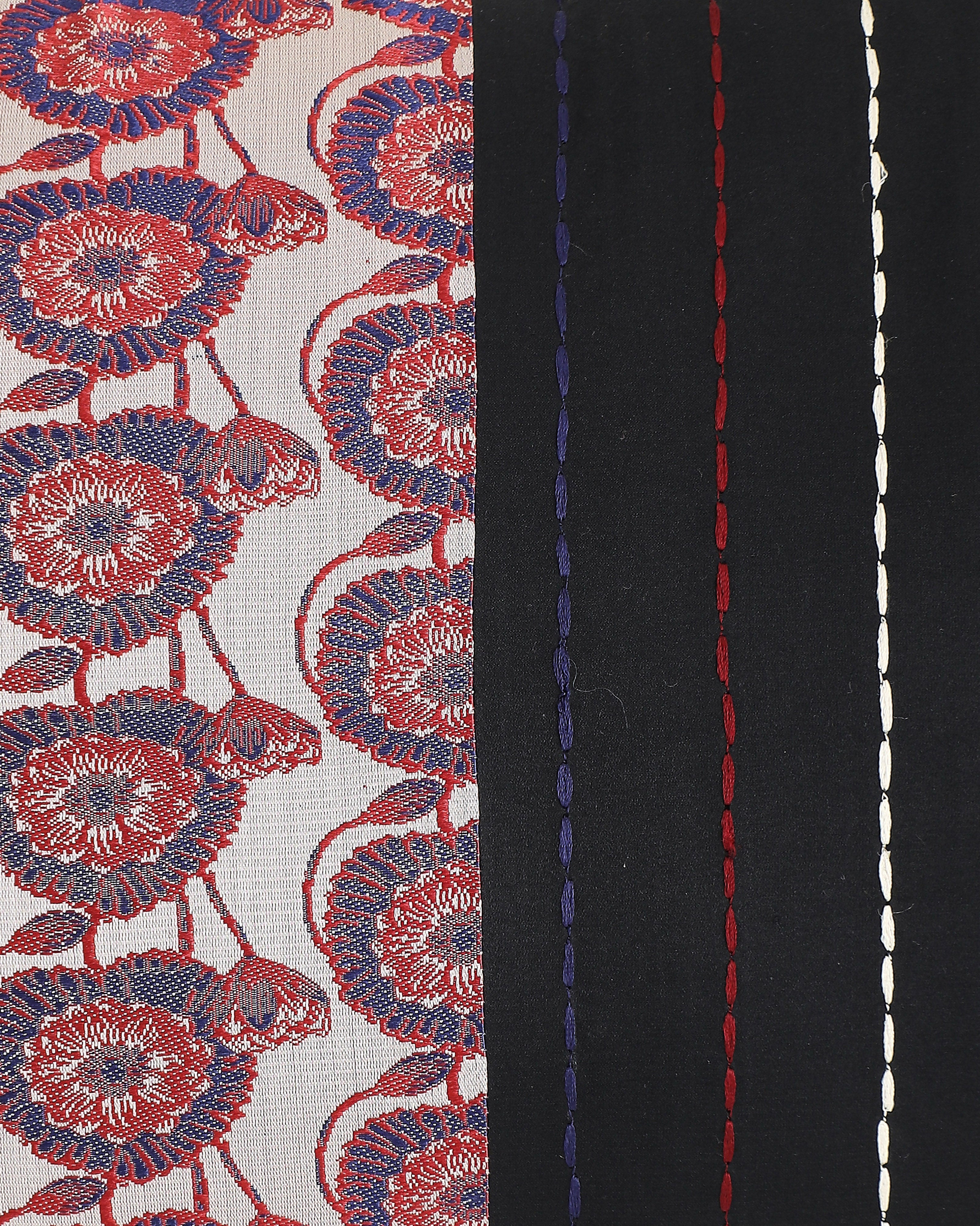 Waterlily Banarasi Tanchoi Silk Cushion Cover