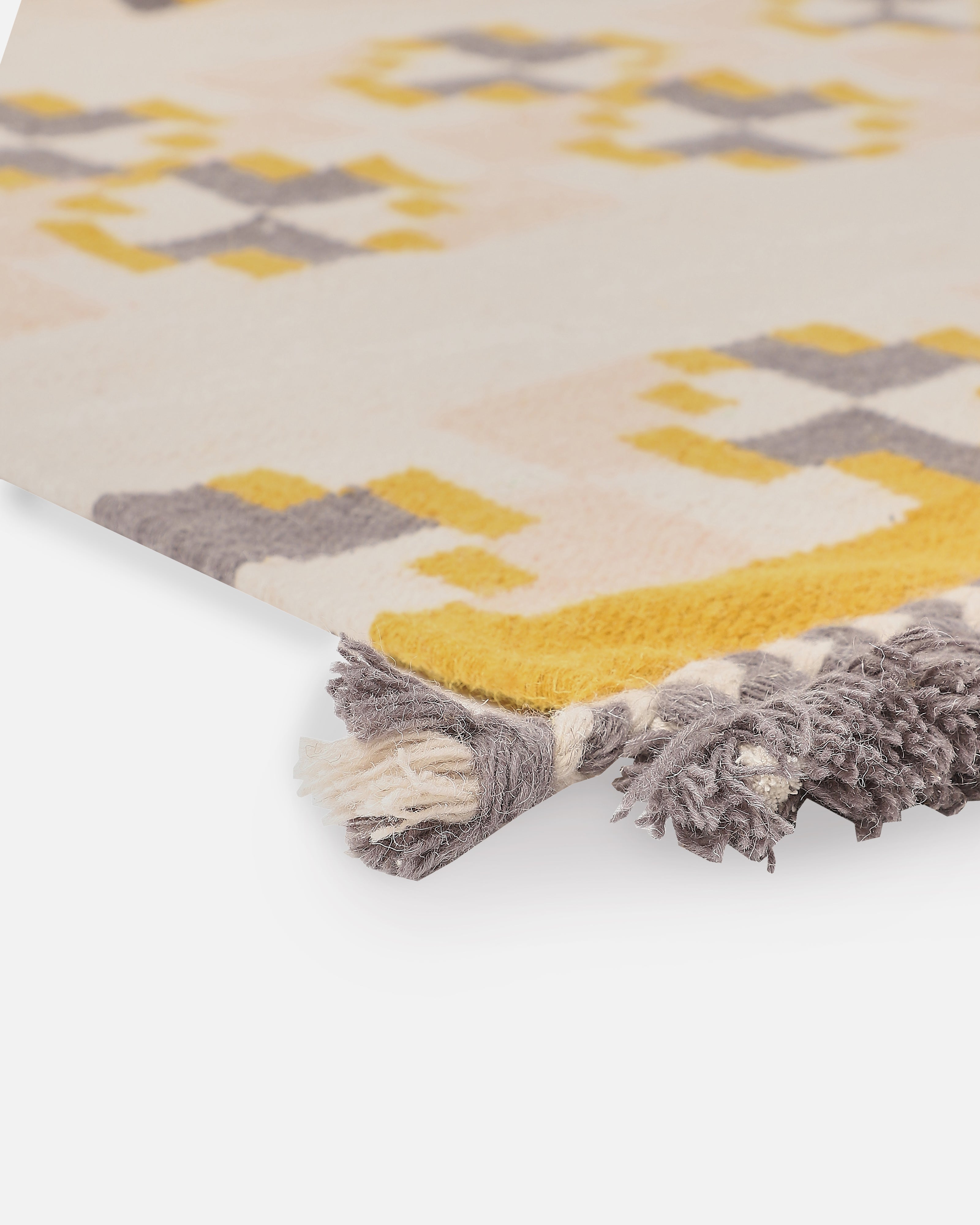 Trick Bhujodi Extra Weft Cotton Wool Rug