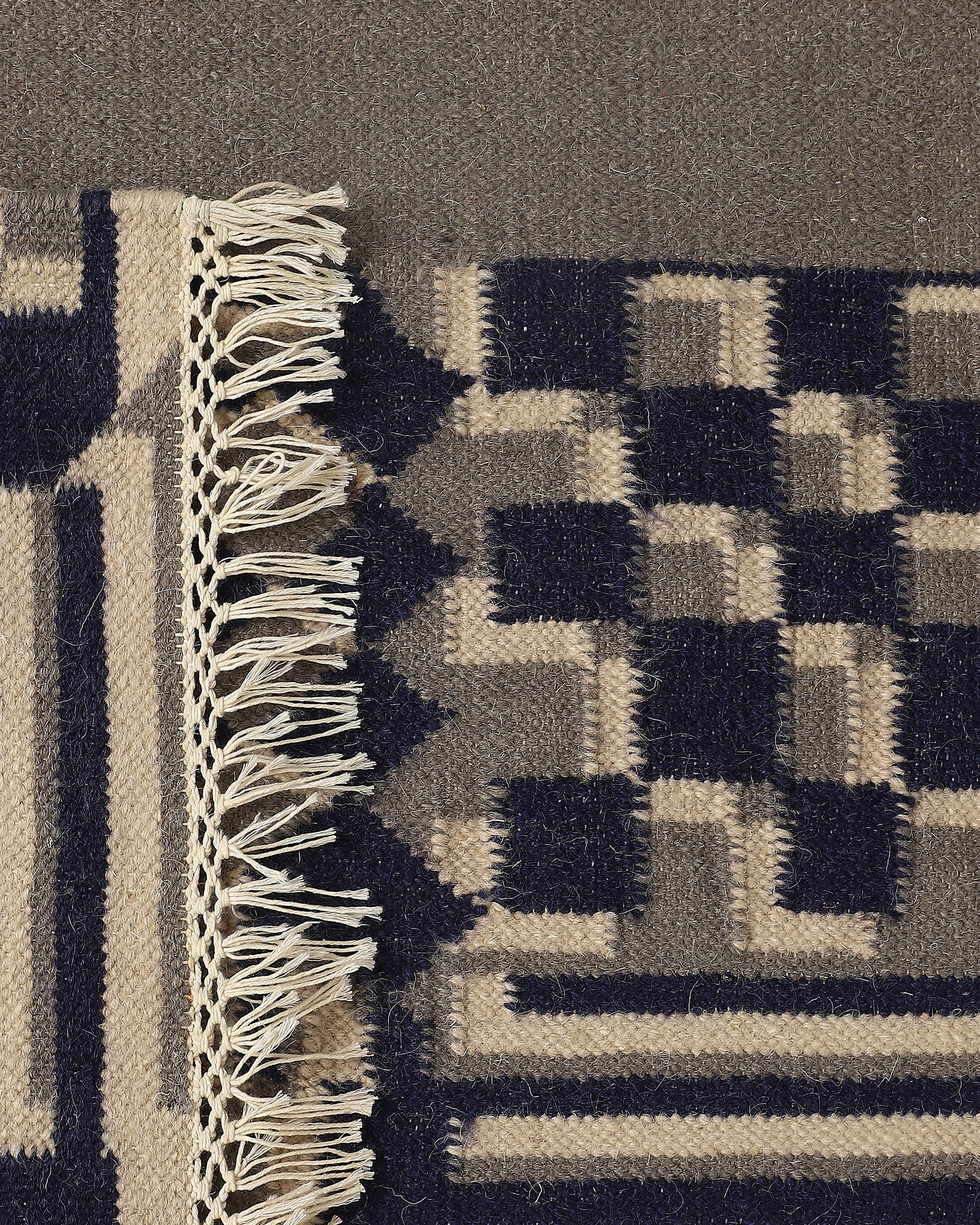 Hidenseek Bhadohi Panja Cotton Wool Rug