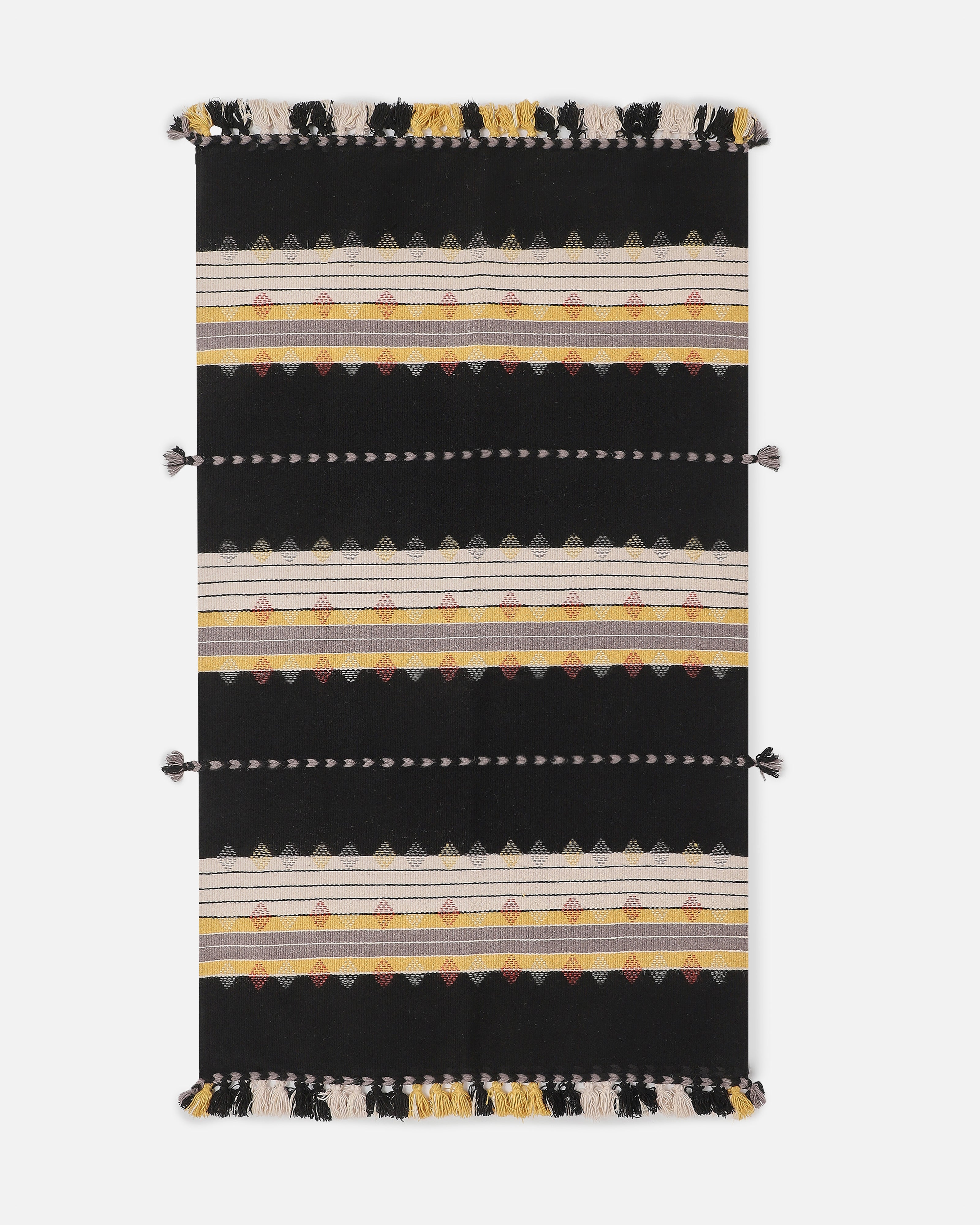 Sareta Bhujodi Extra Weft Cotton Wool Rug