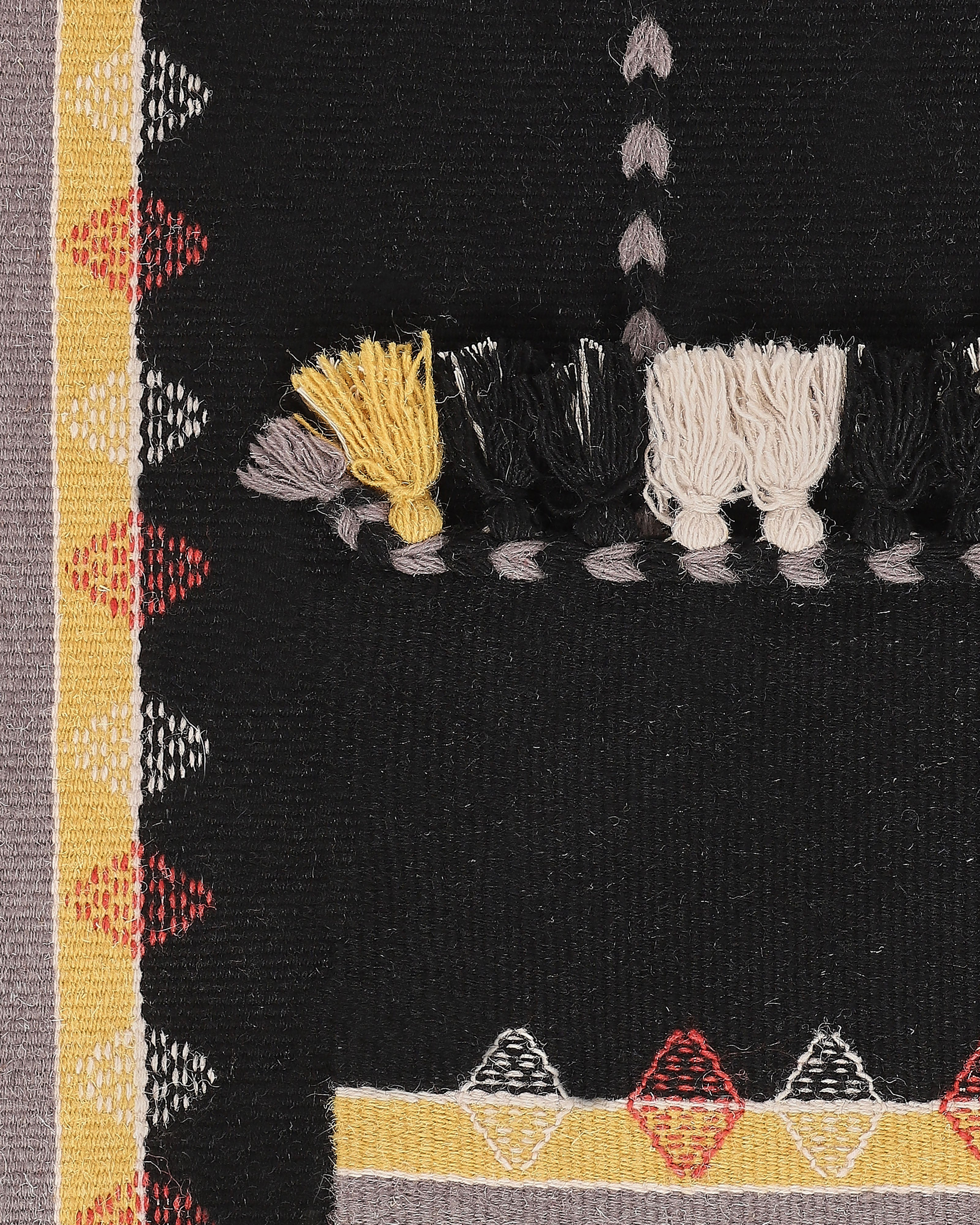 Sareta Bhujodi Extra Weft Cotton Wool Rug