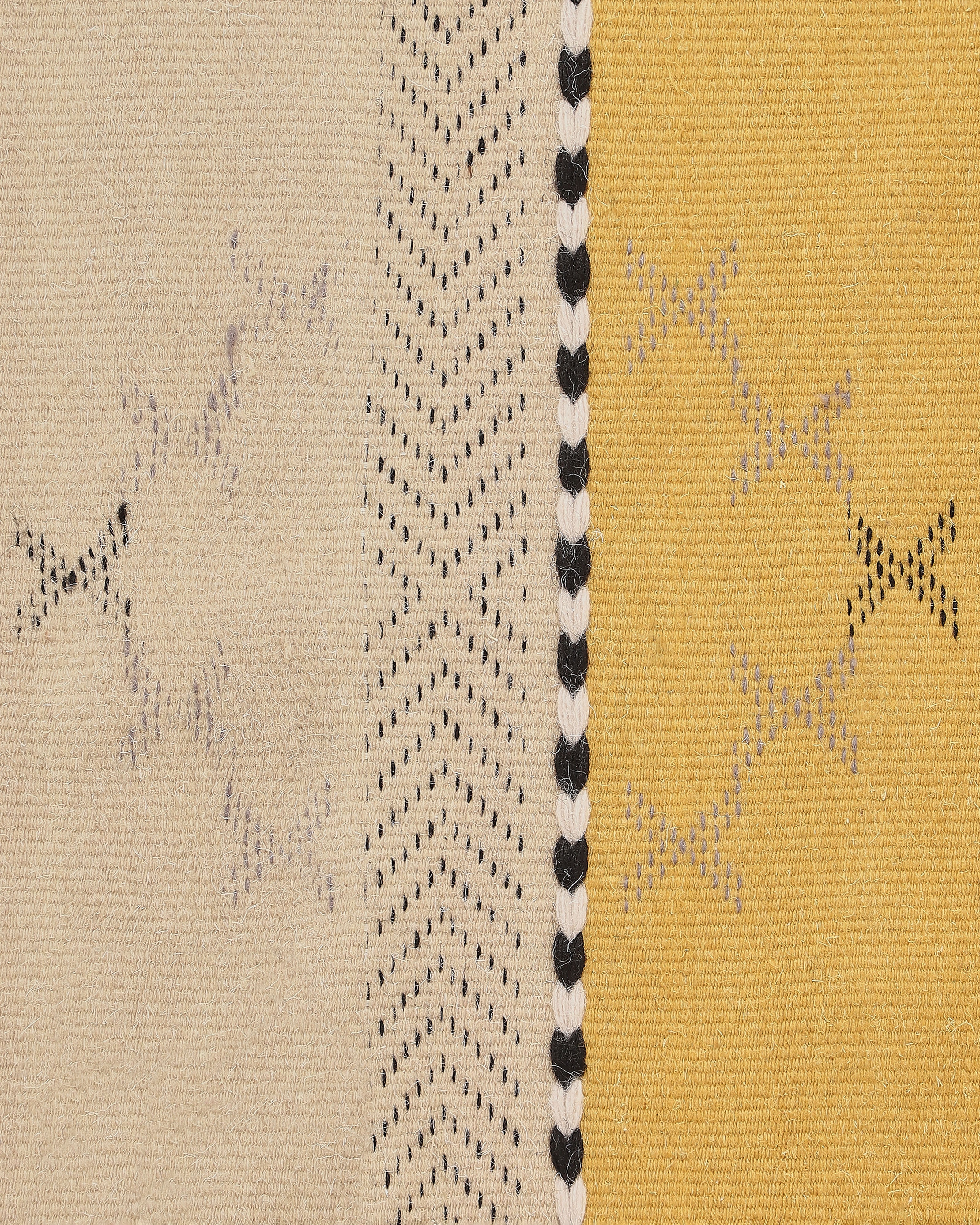 Sameen Bhujodi Extra Weft Cotton Wool Rug