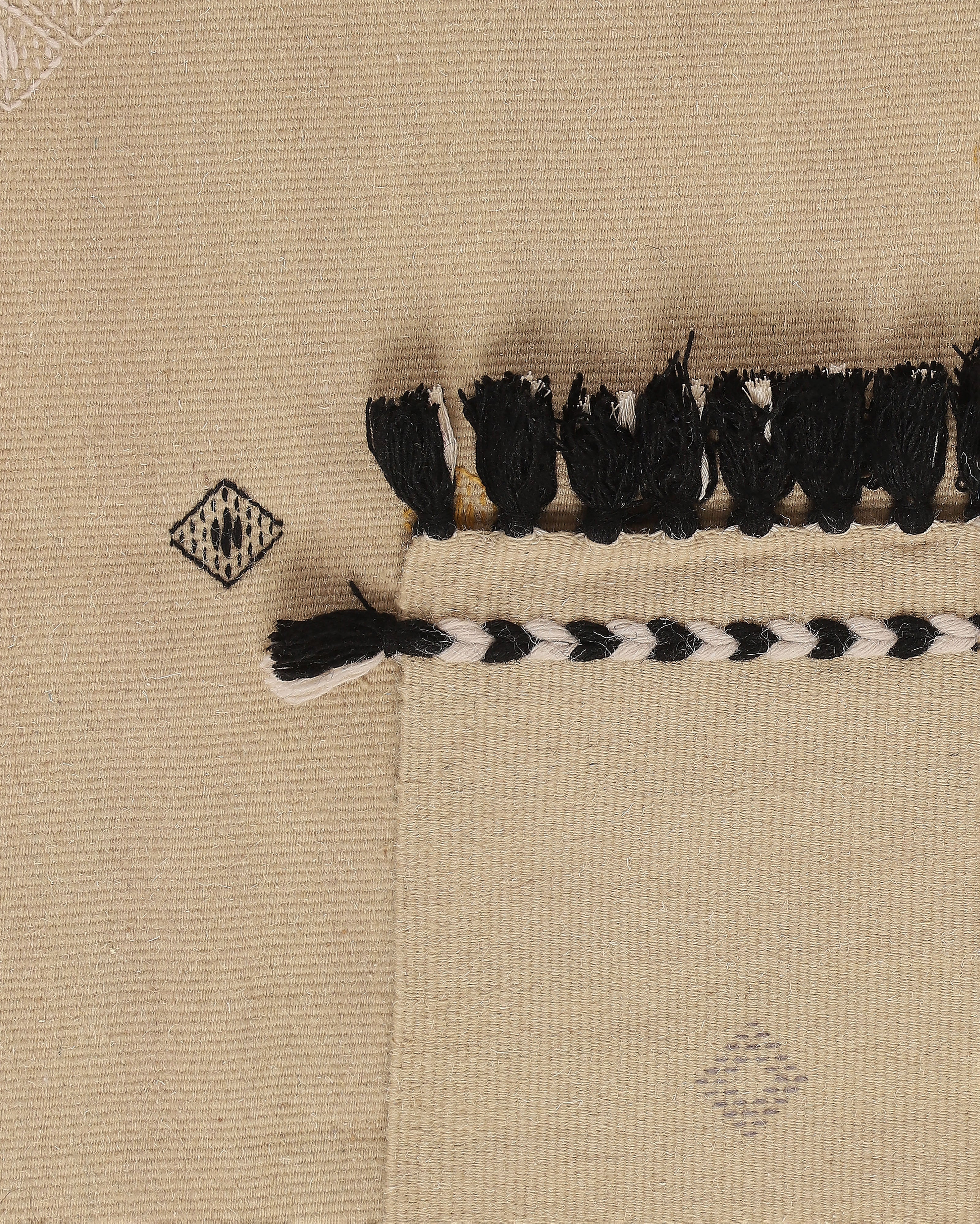 Amein Bhujodi Extra Weft Cotton Wool Rug