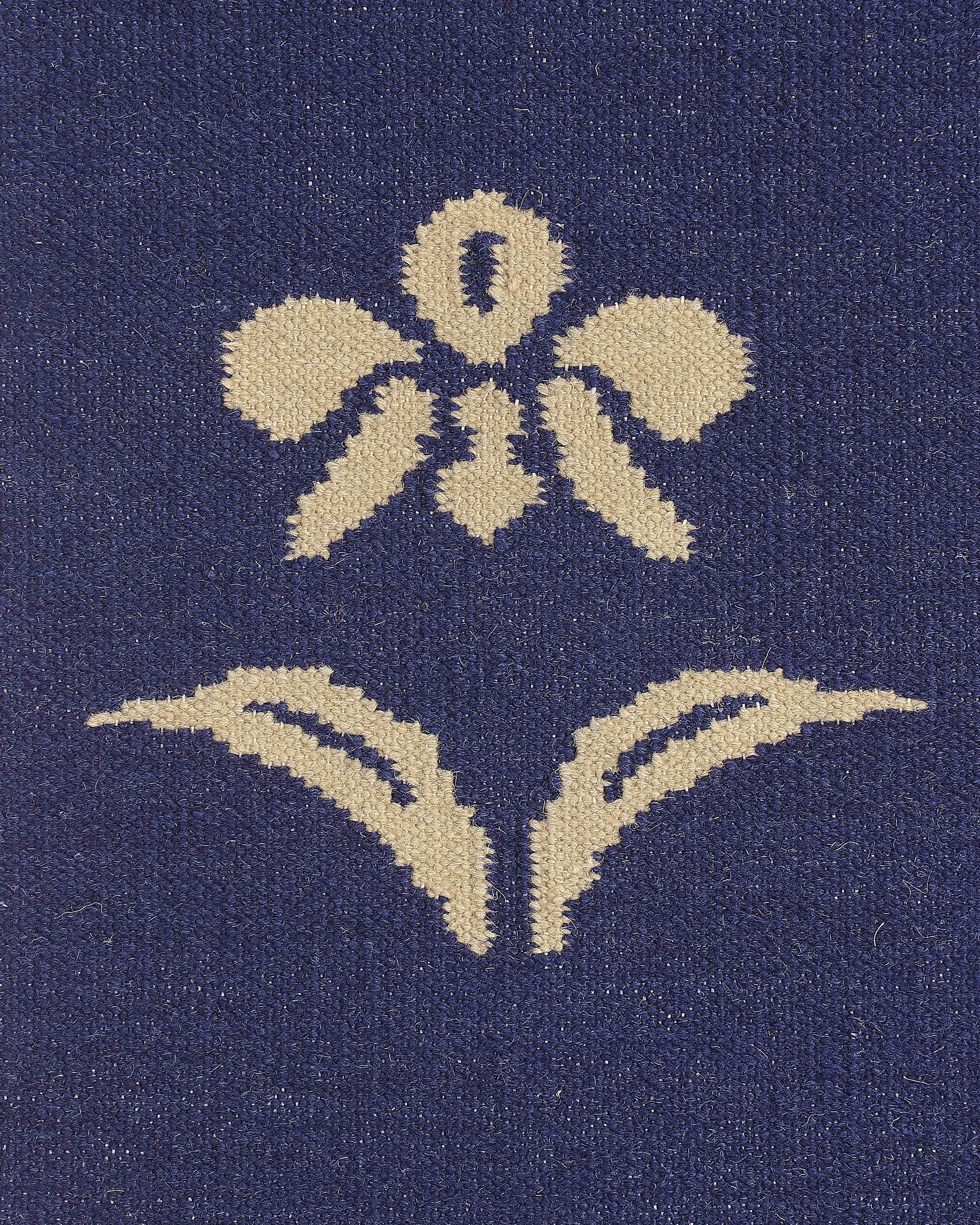 Orchids Bhadohi Panja Cotton Wool Rug