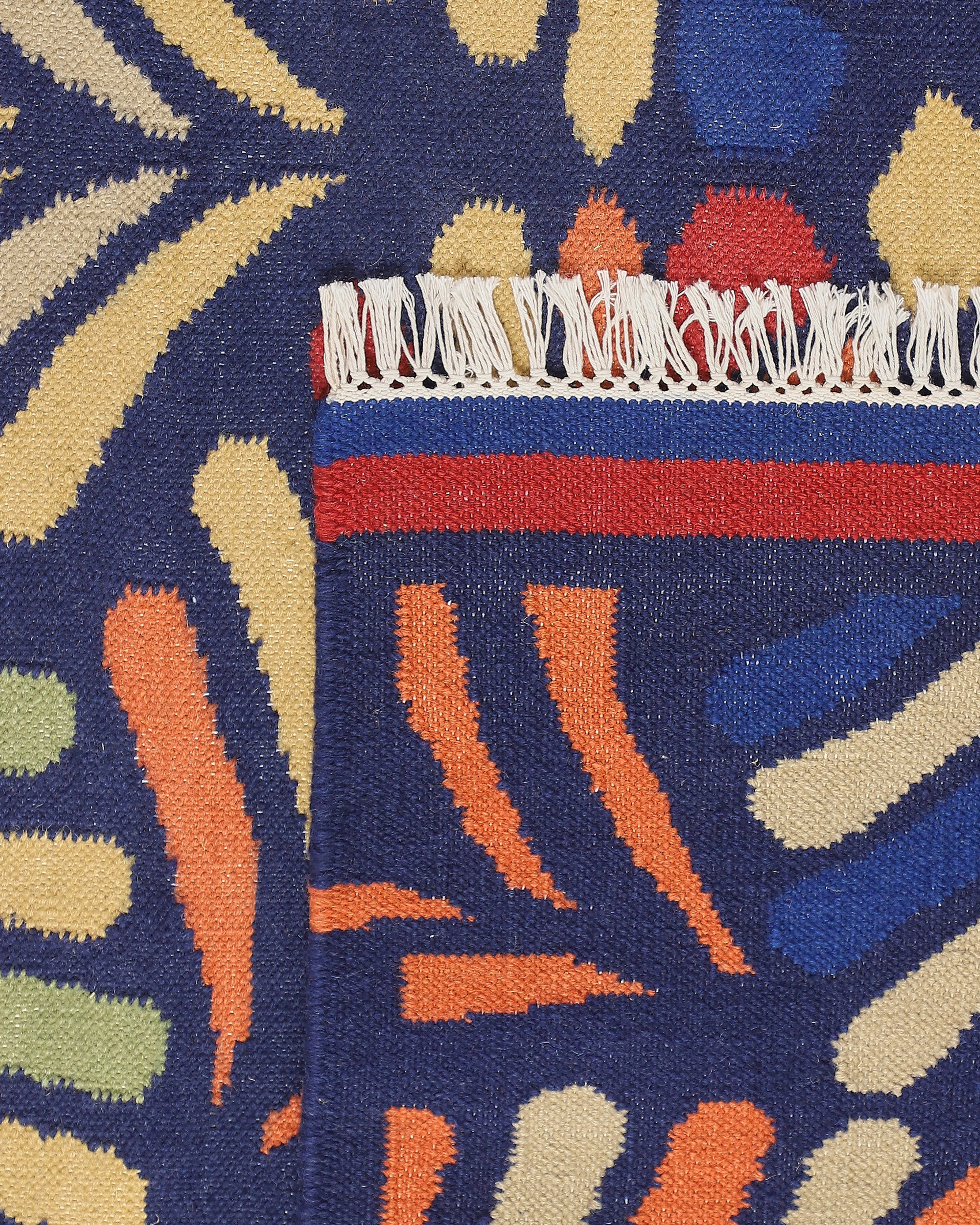 Shrub Bhadohi Panja Cotton Wool Rug