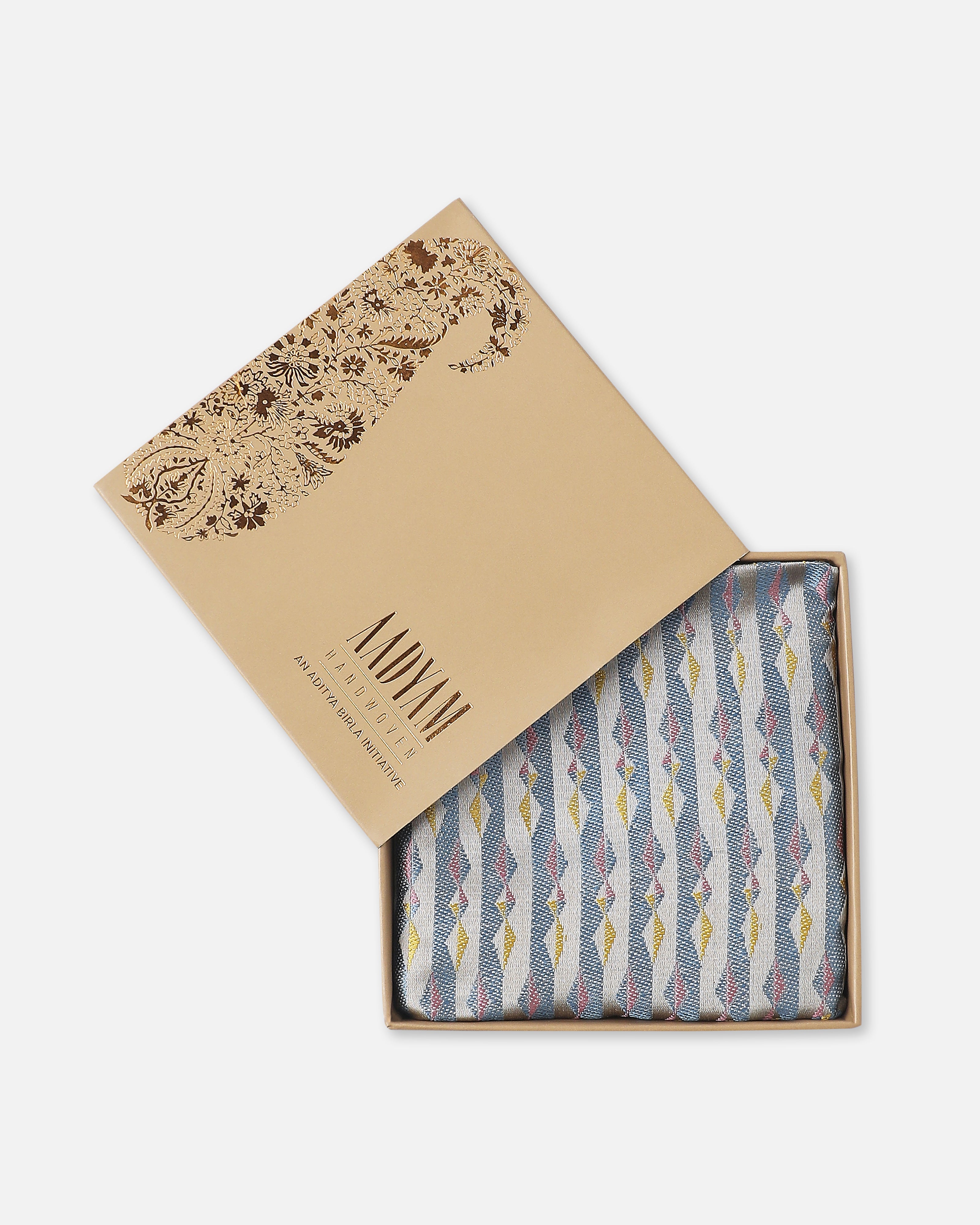 Kite Banarasi Tanchoi Silk Pocket Square