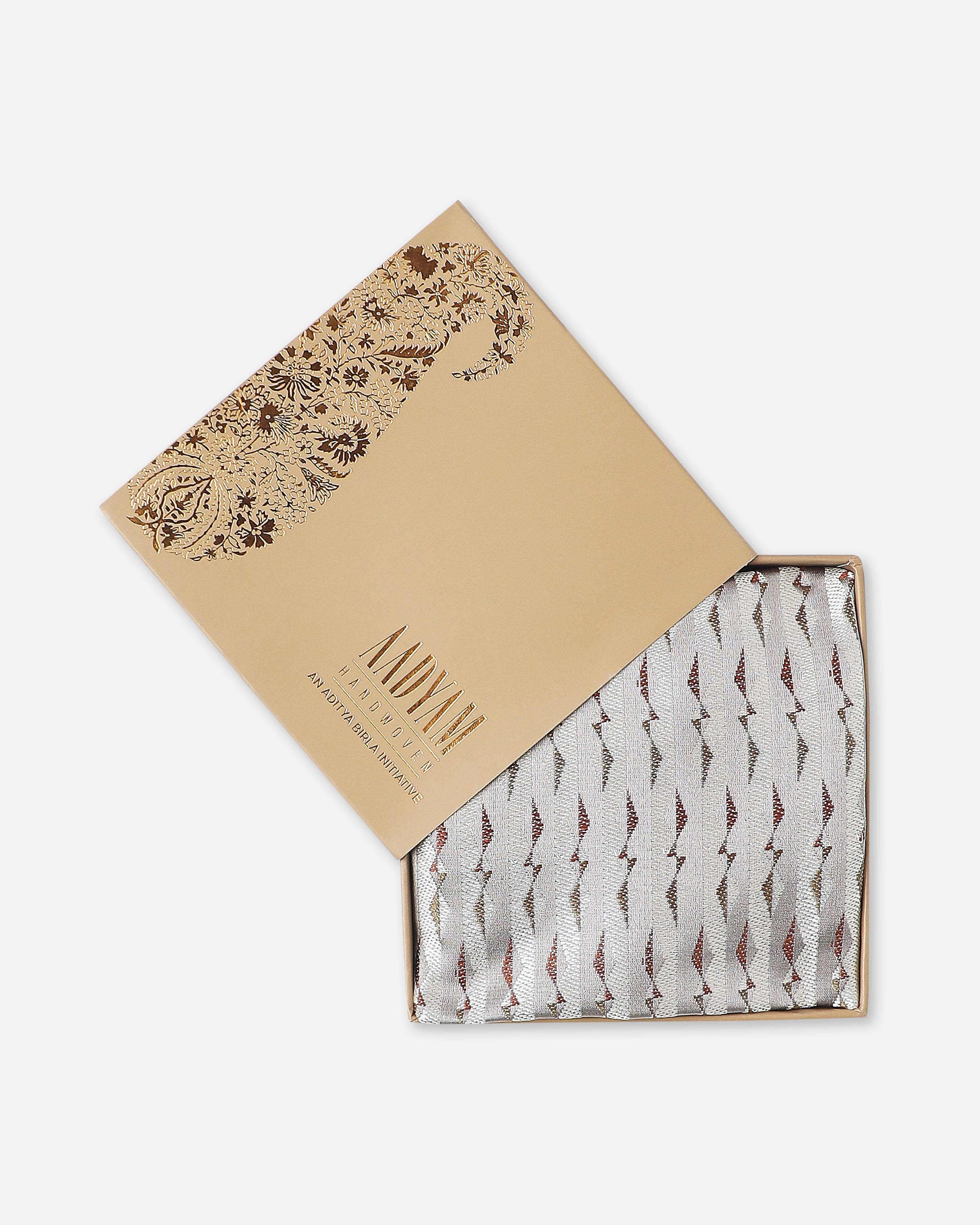 Kite Banarasi Tanchoi Silk Pocket Square