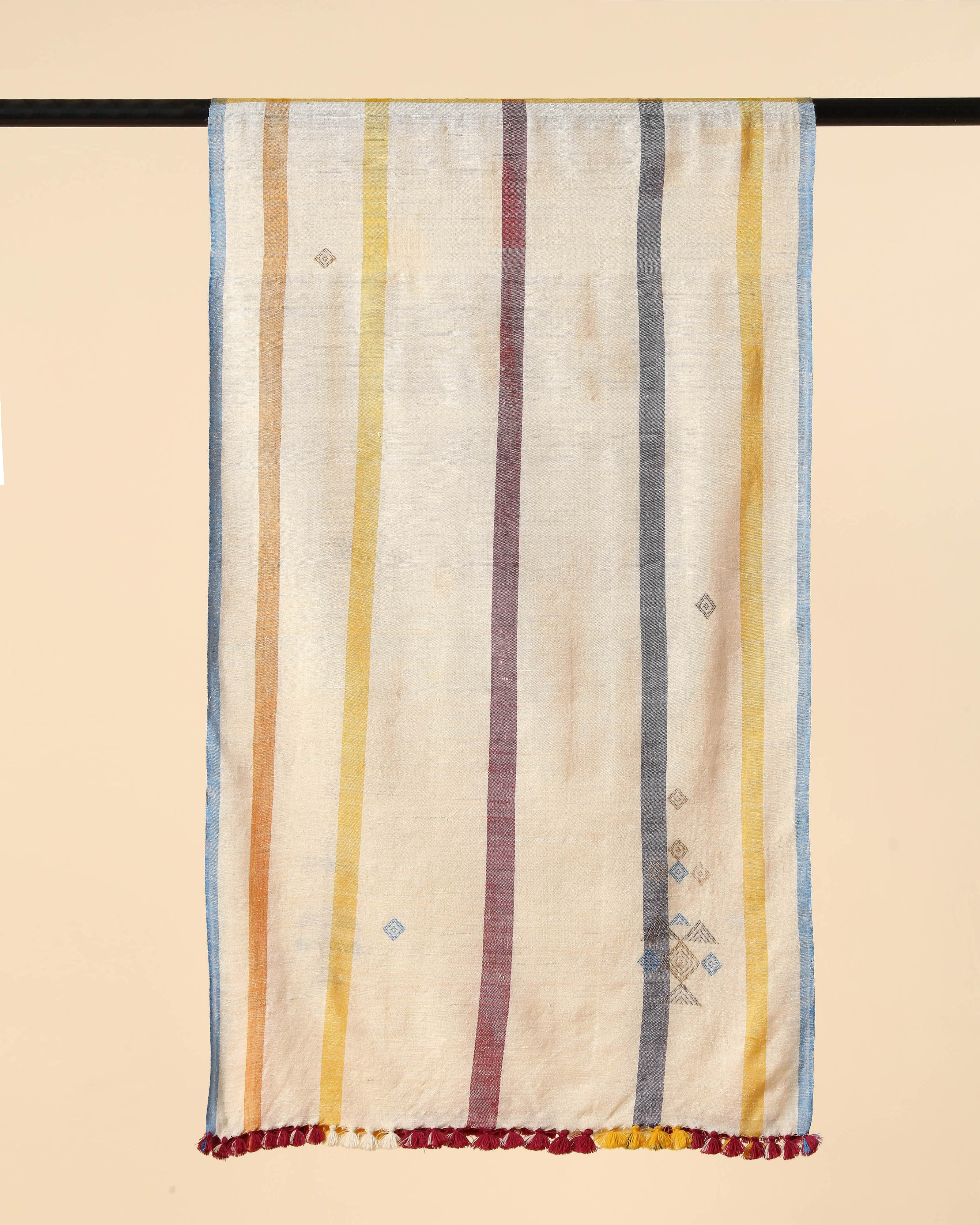 Rola Bhujodi Extra Weft Wool Silk Stole