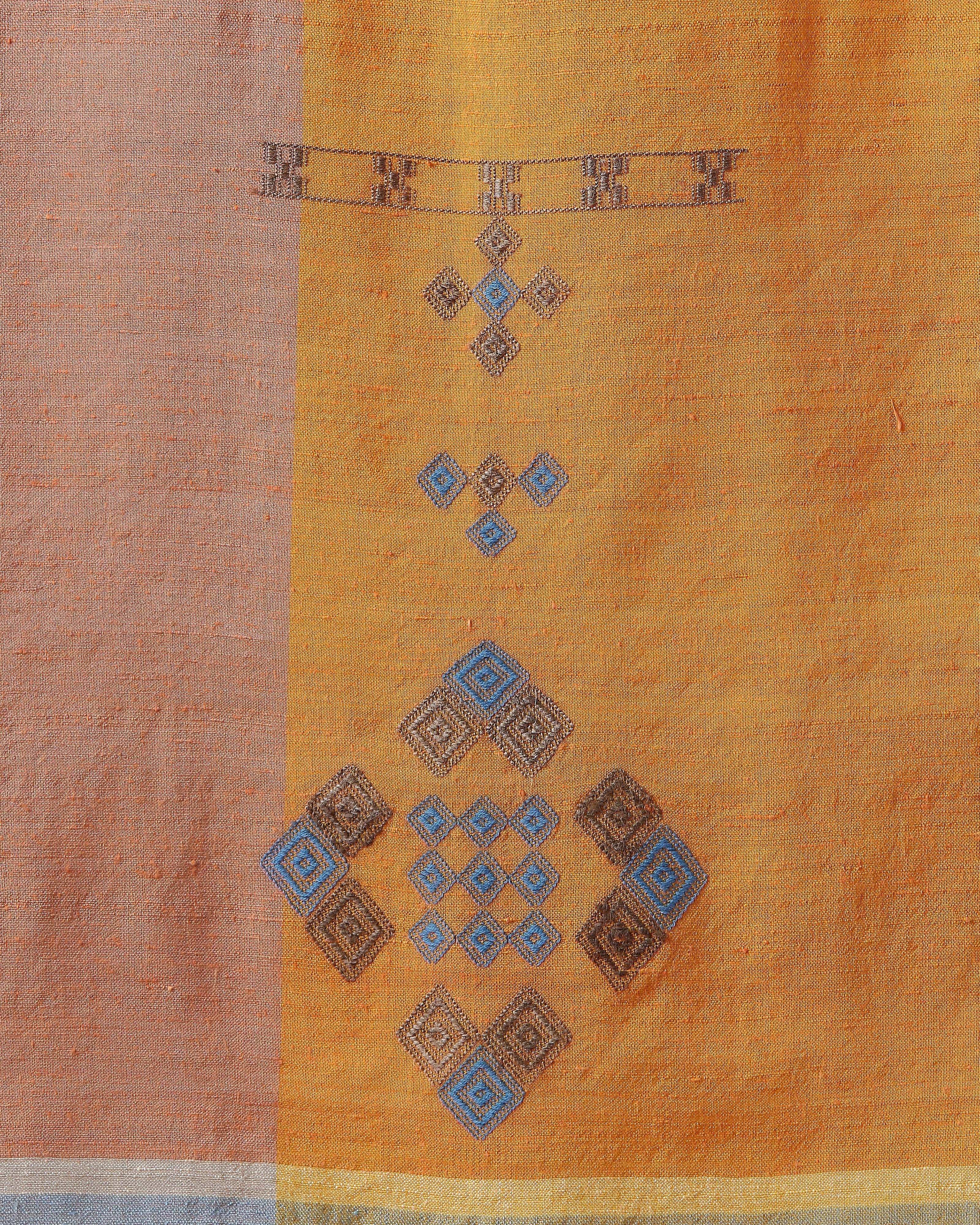 Romie Bhujodi Extra Weft Wool Silk Stole