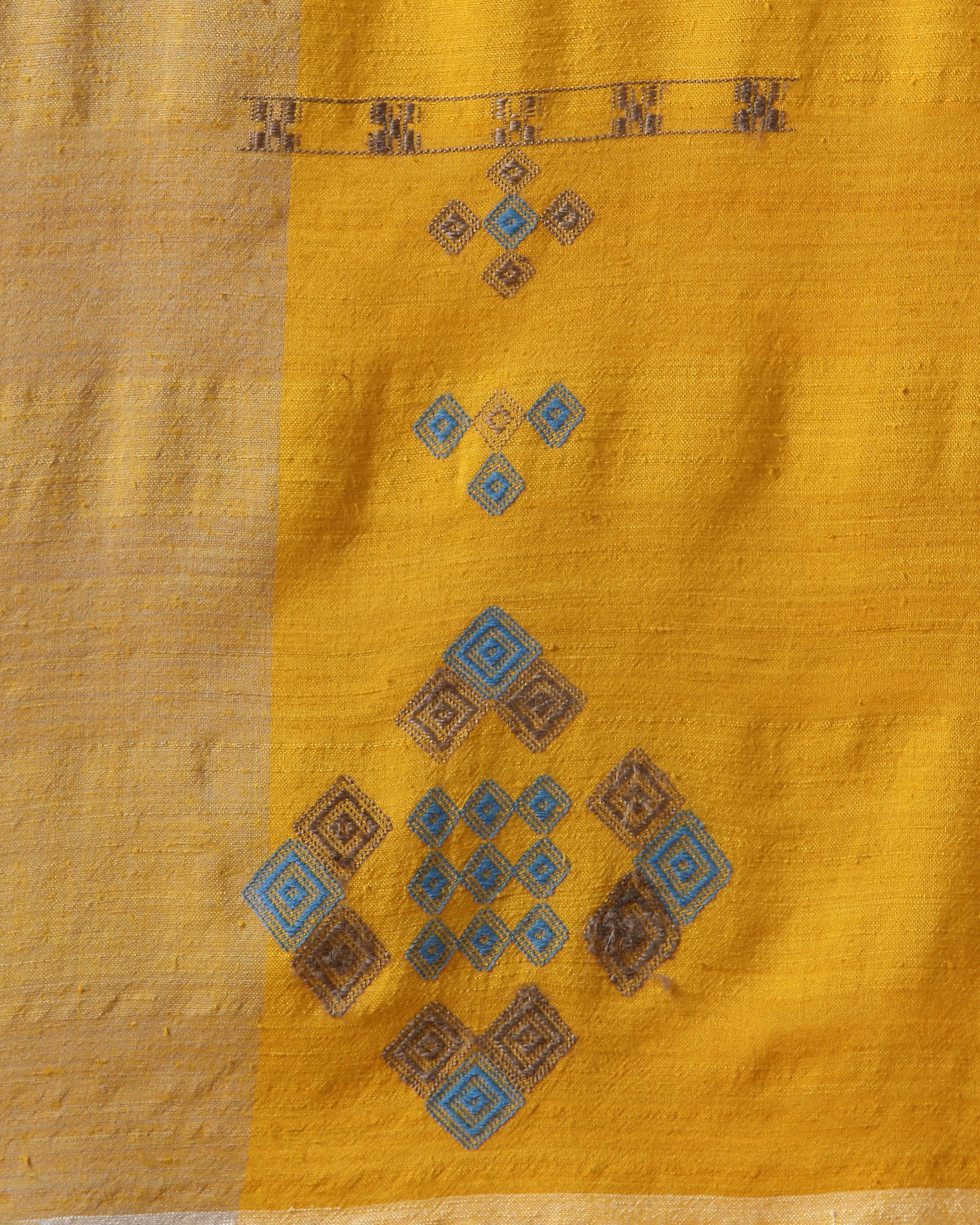 Romie Bhujodi Extra Weft Wool Silk Stole
