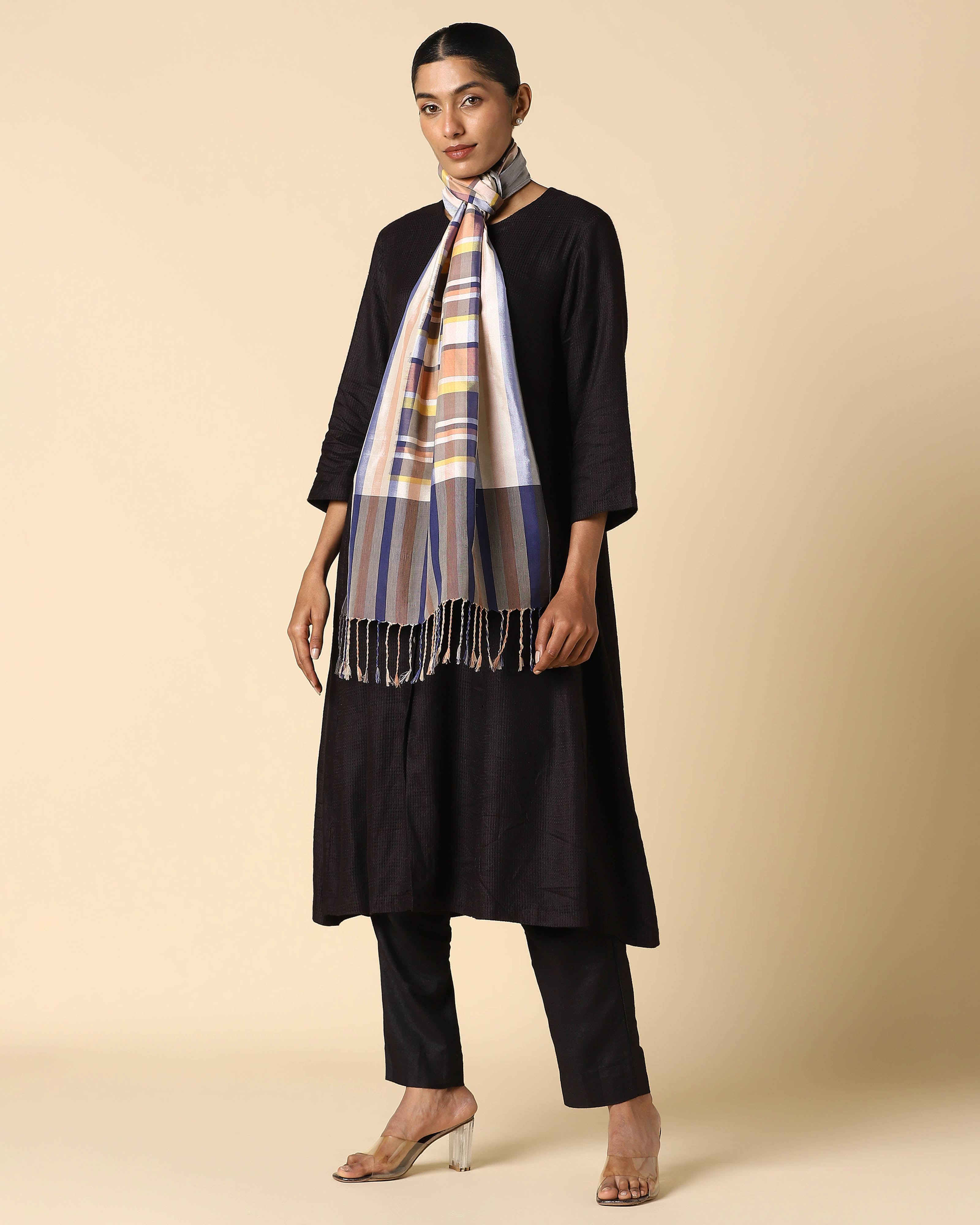 Cody Pochampally Weft Ikat Cotton Silk Stole