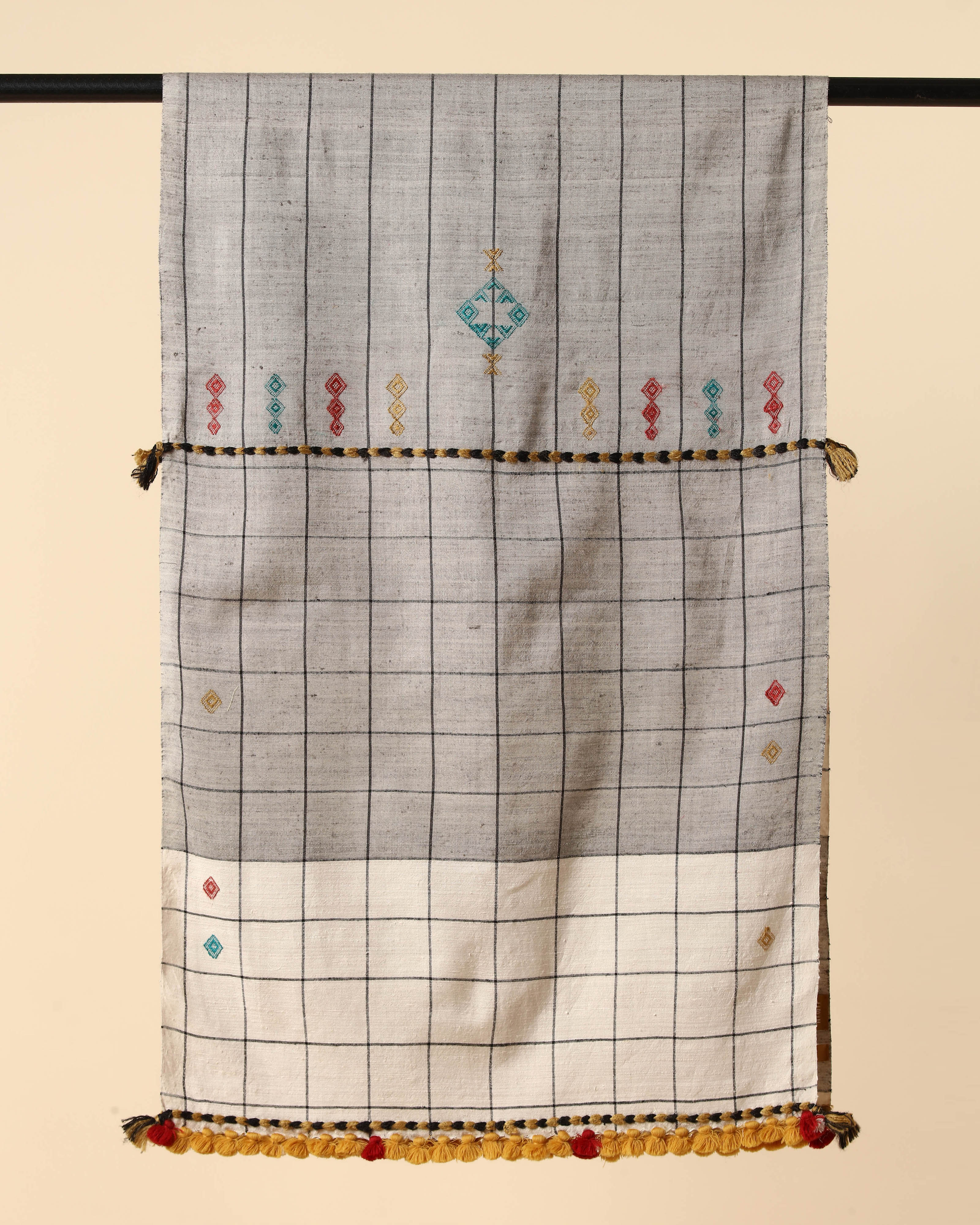 Pia Bhujodi Extra Weft Wool Silk Stole