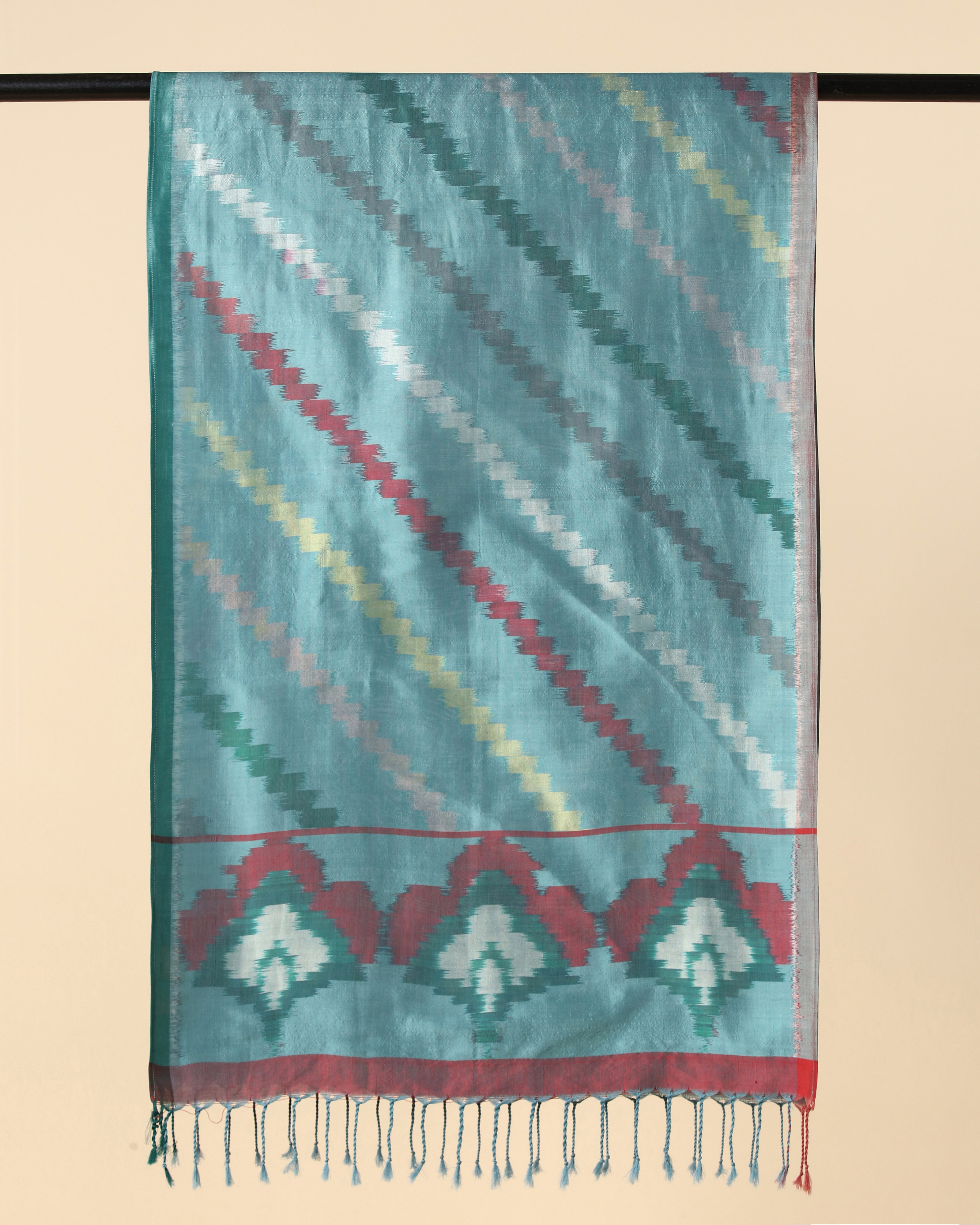 Eugine Pochampally Weft Ikat Cotton Silk Stole