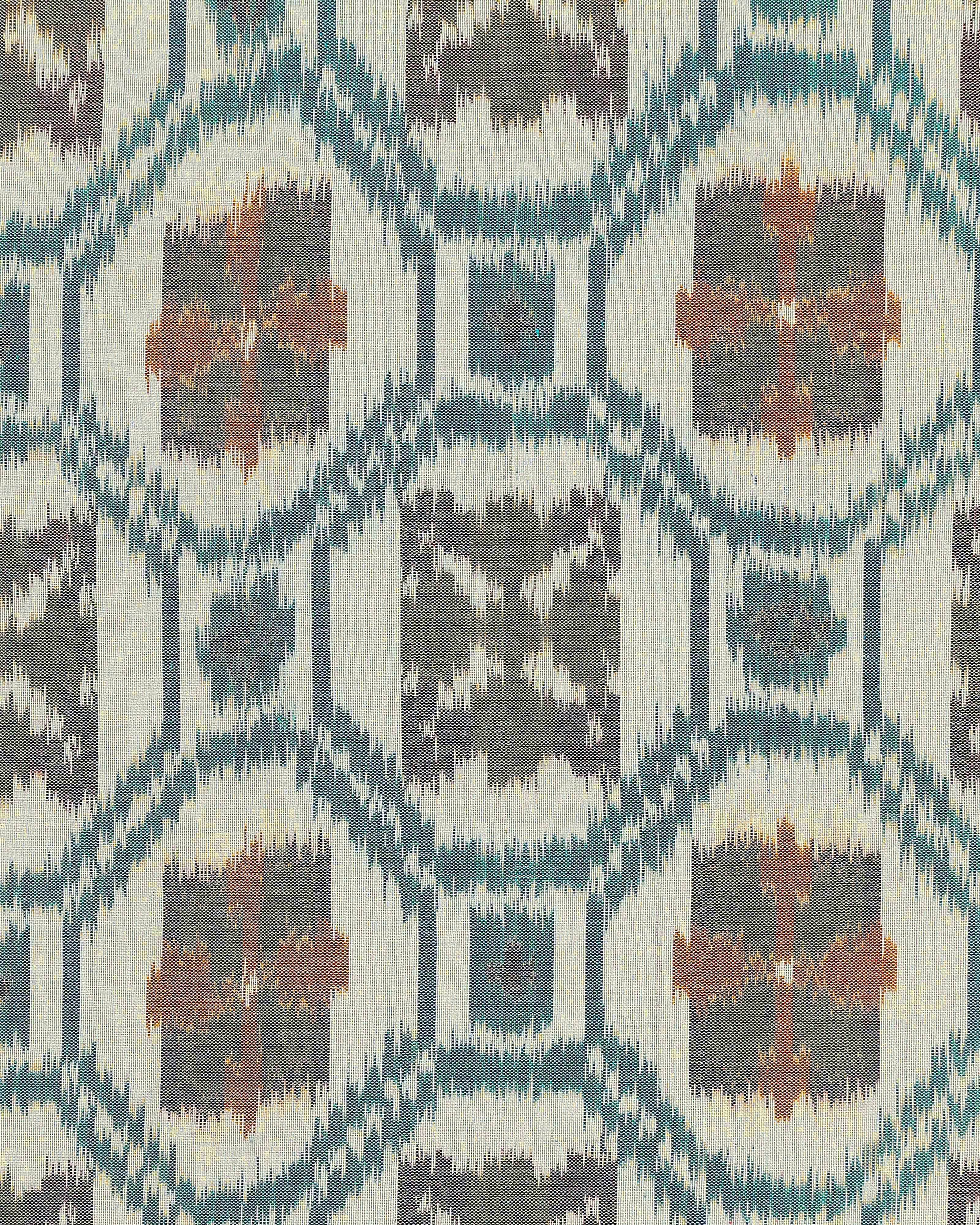 Joti Pochampally Weft Ikat Cotton Silk Table Runner