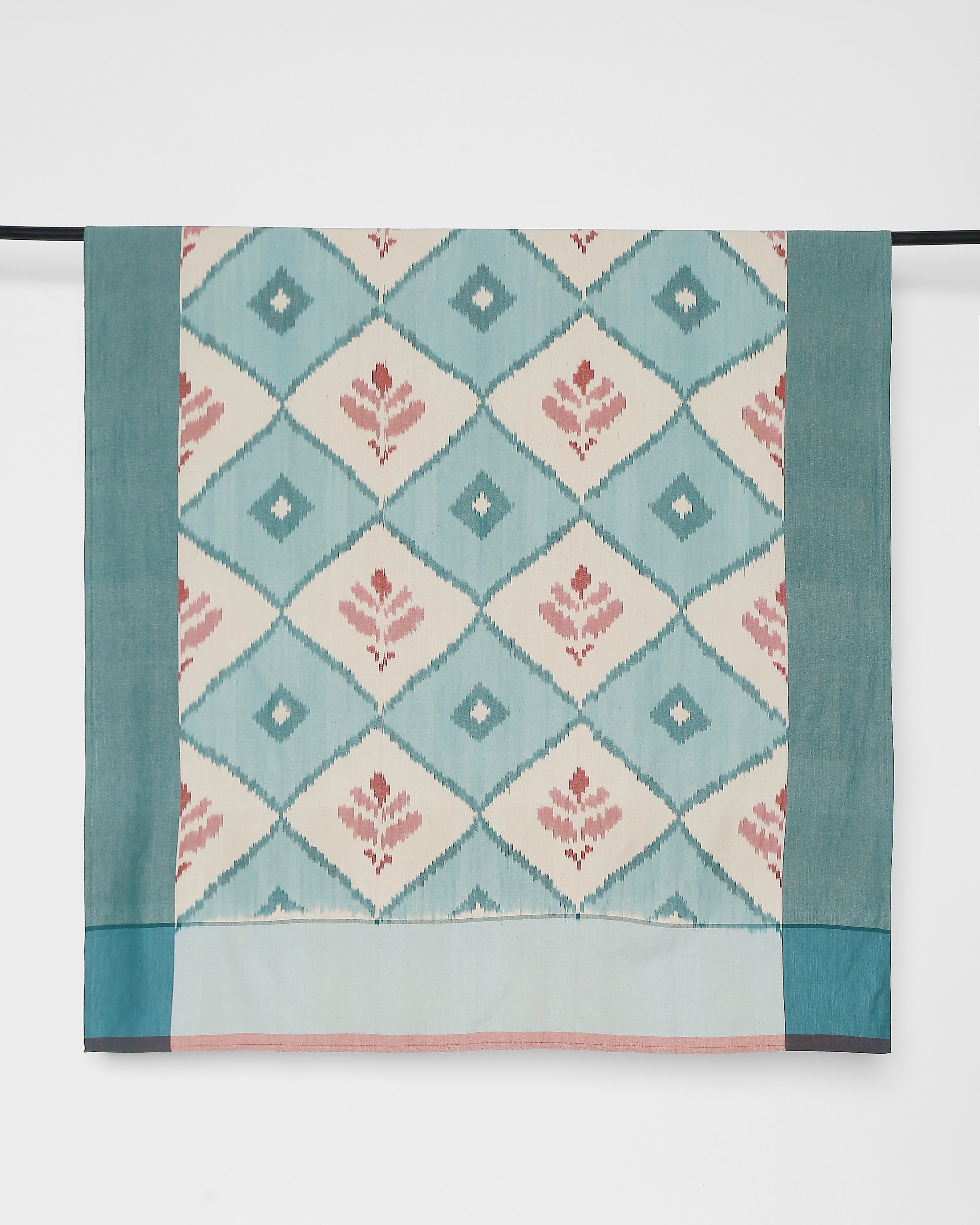 Hannah Pochampally Warp Ikat Cotton Table Cover