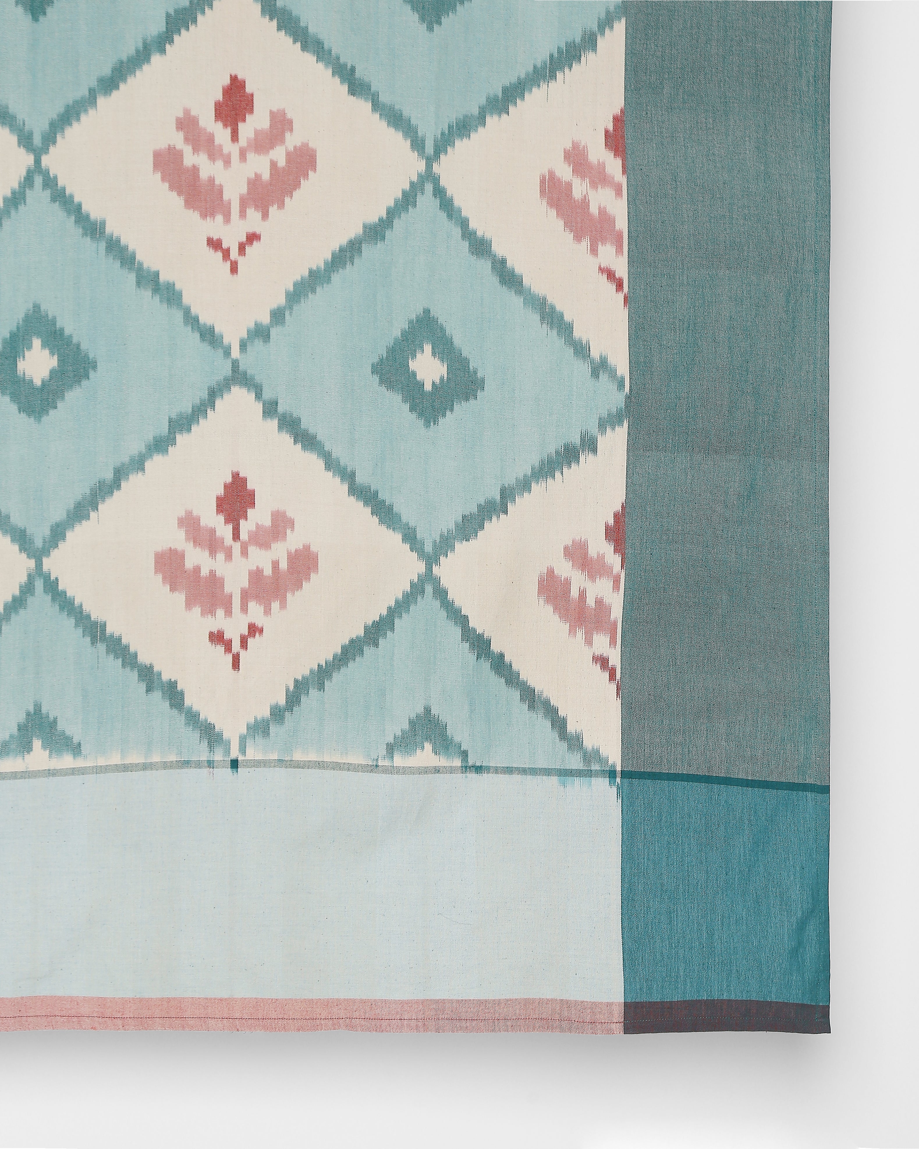 Hannah Pochampally Warp Ikat Cotton Table Cover