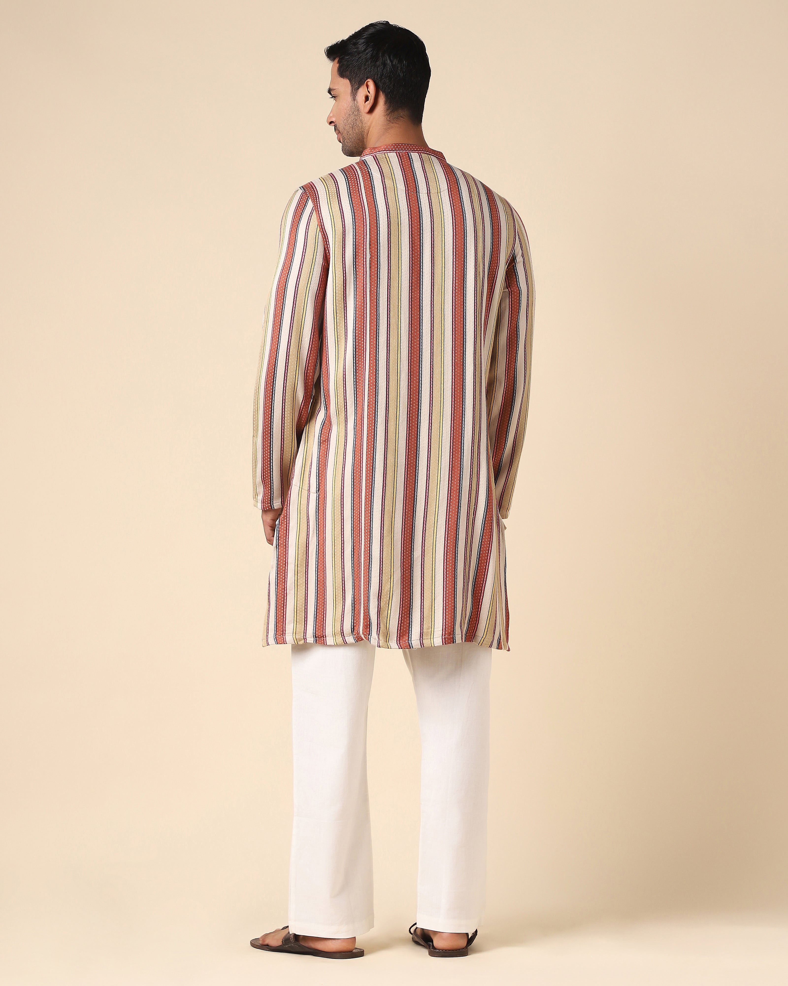 Niram Bhujodi Mashru Viscose Cotton Men's Kurta