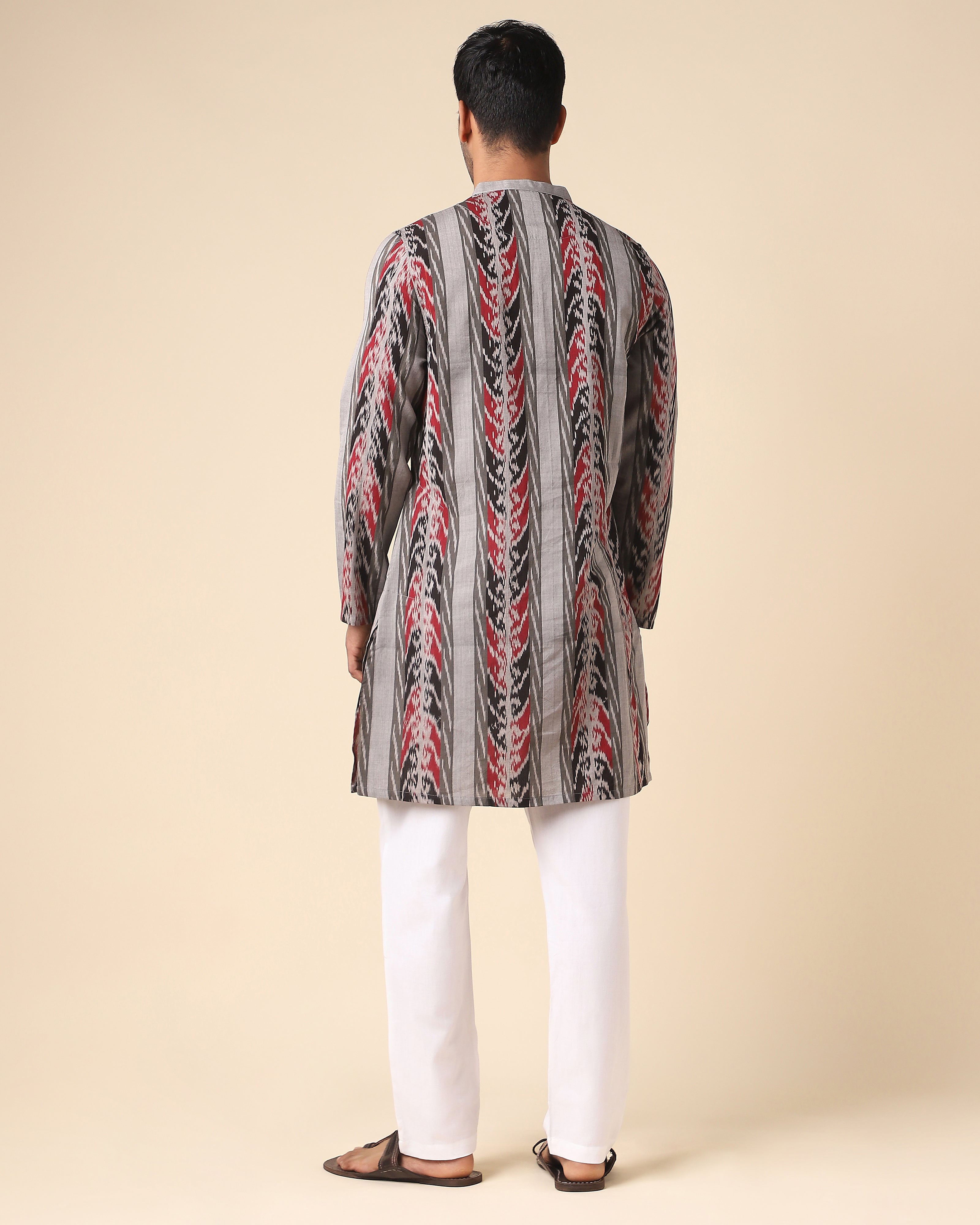 Arim Pochampally Warp Ikat Cotton Men's Kurta