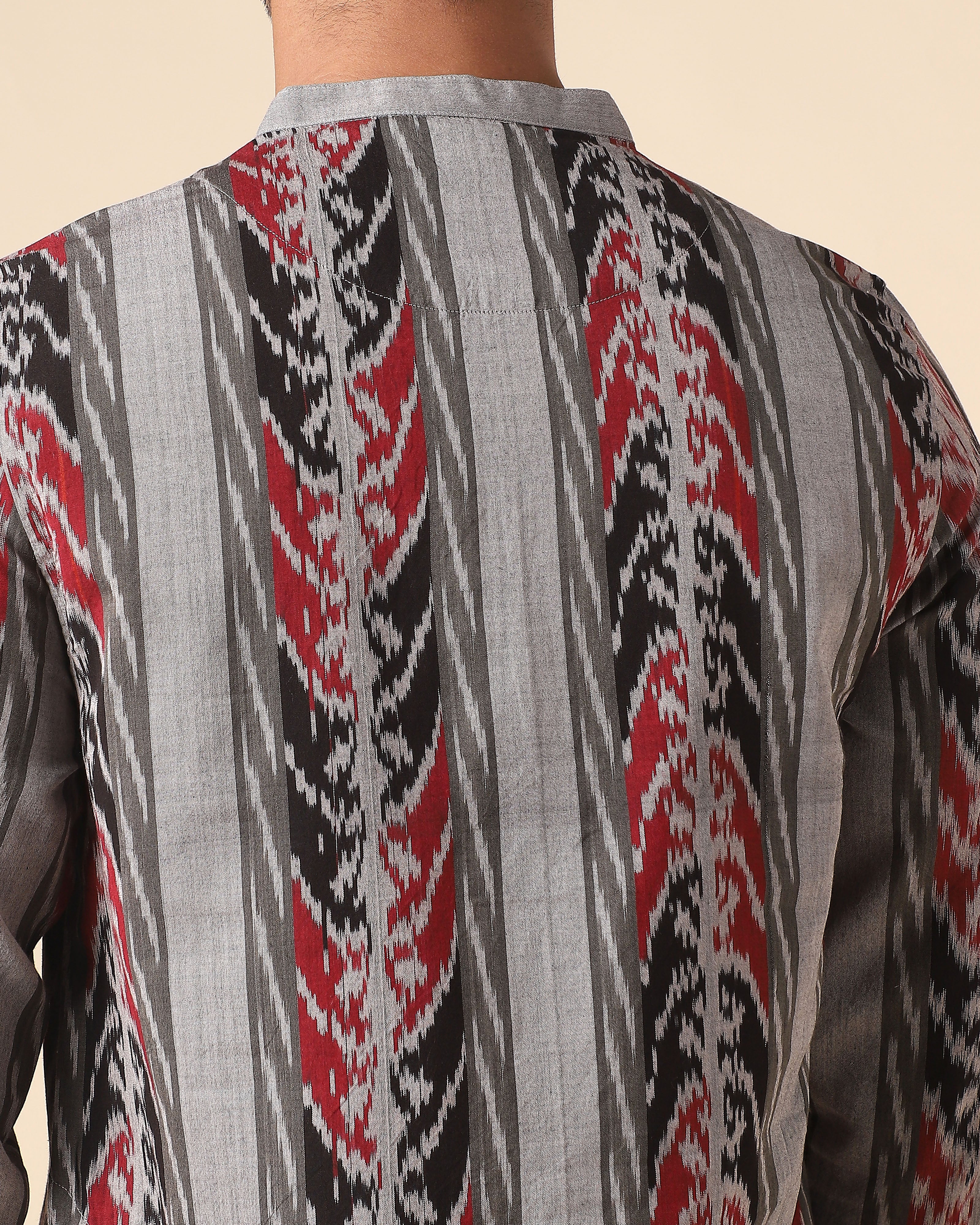 Arim Pochampally Warp Ikat Cotton Men's Kurta