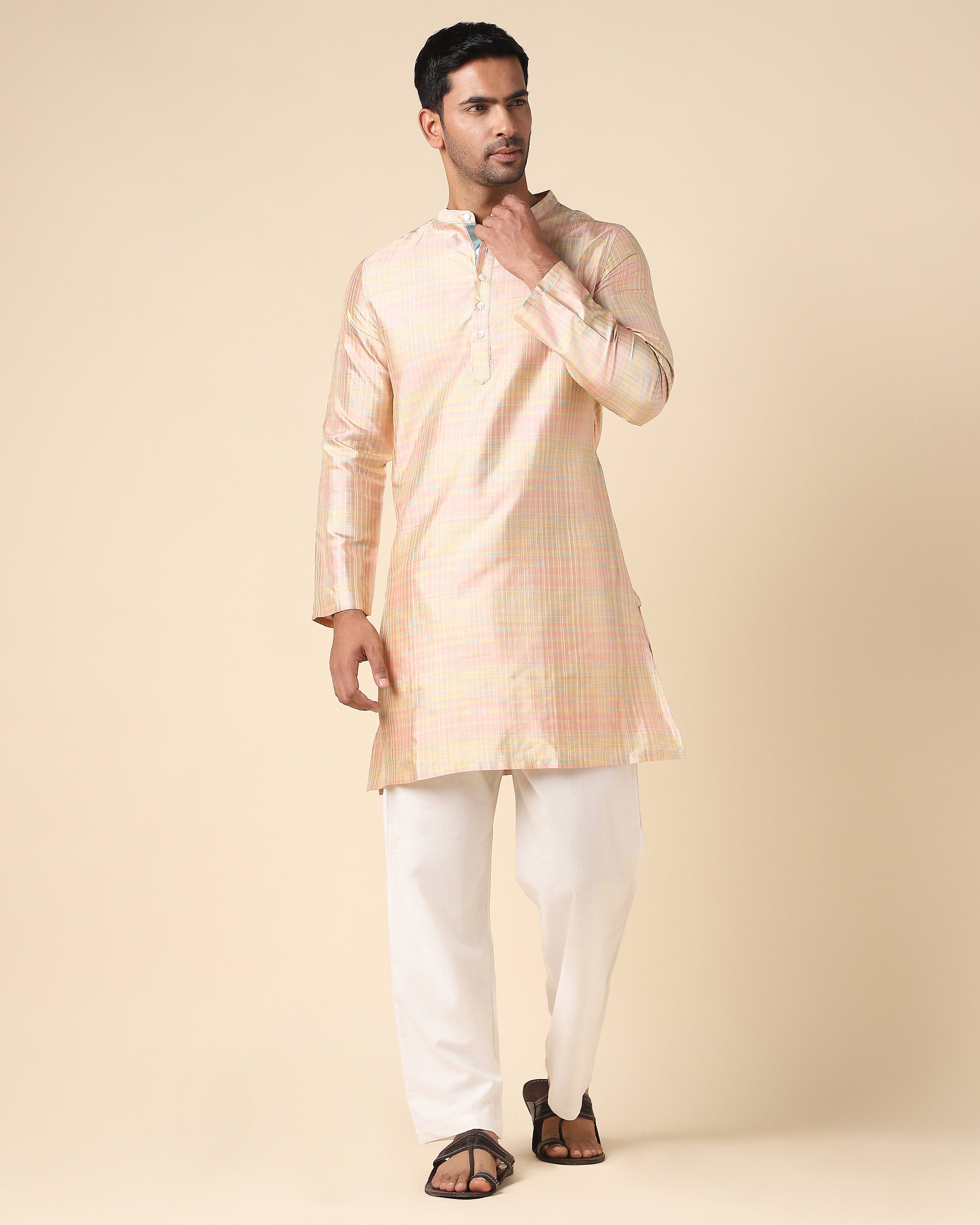 Patija Pochampally Double Ikat Silk Men's Kurta