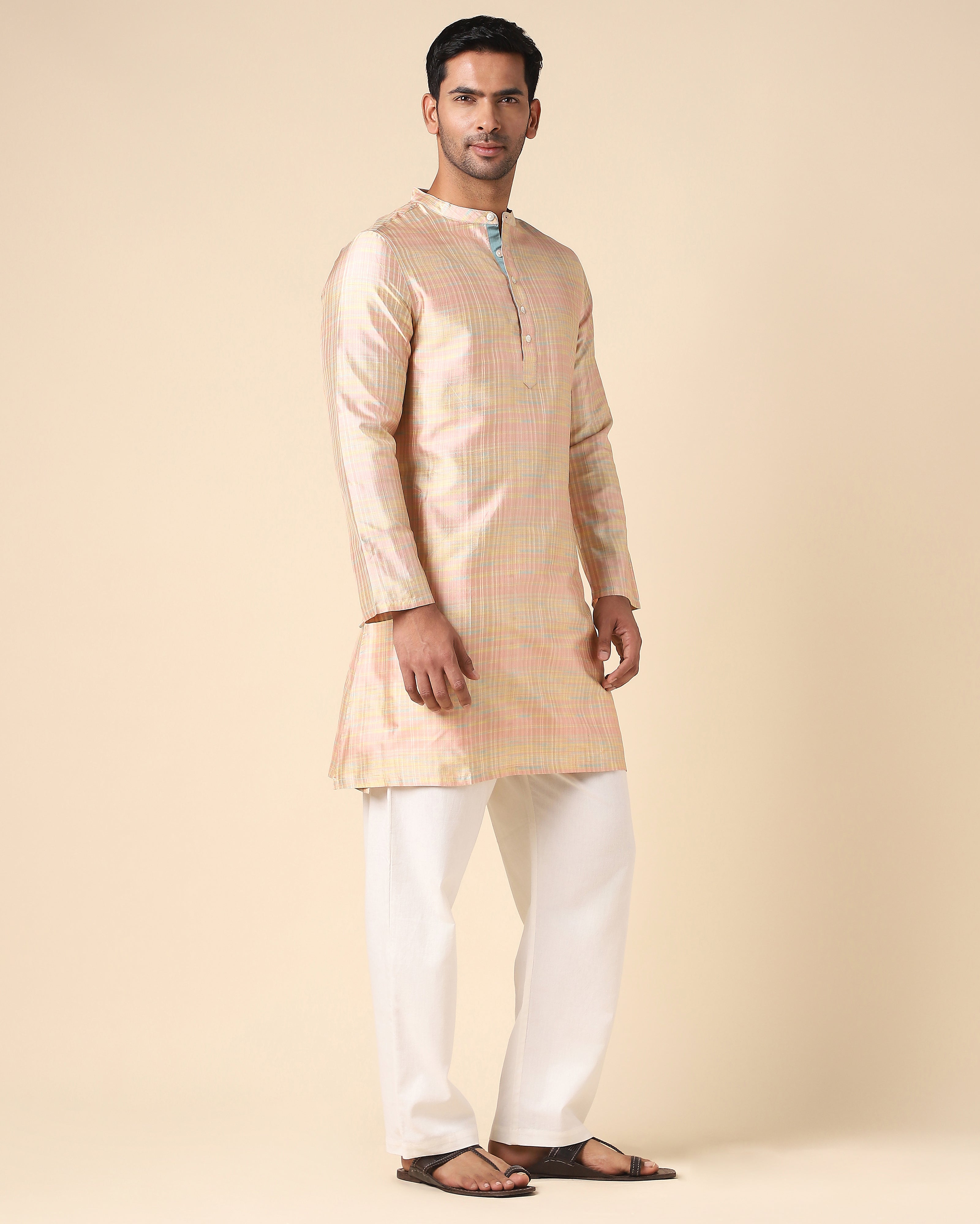 Patija Pochampally Double Ikat Silk Men's Kurta
