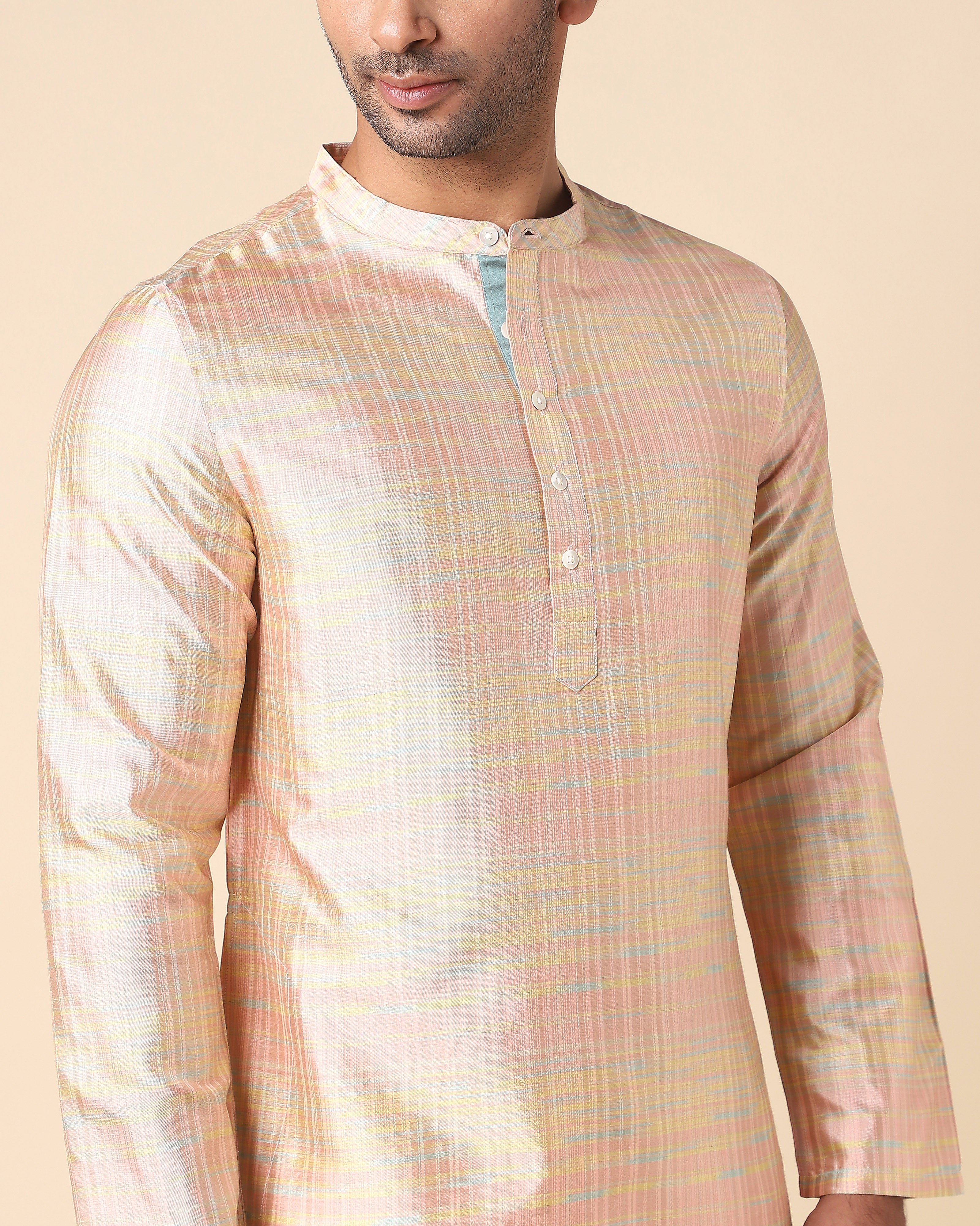 Patija Pochampally Double Ikat Silk Men's Kurta