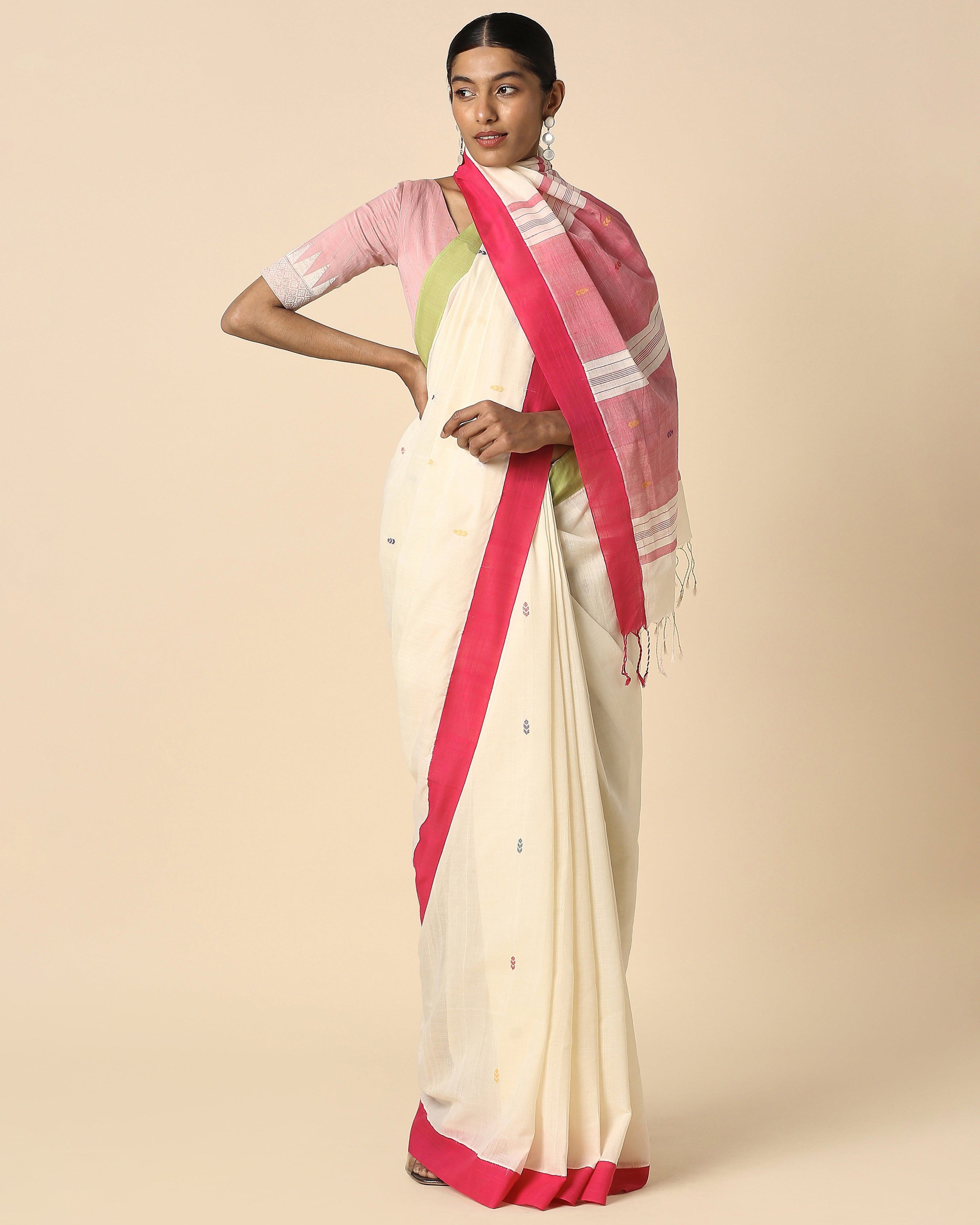 Chaitra Angara Jala Cotton Saree