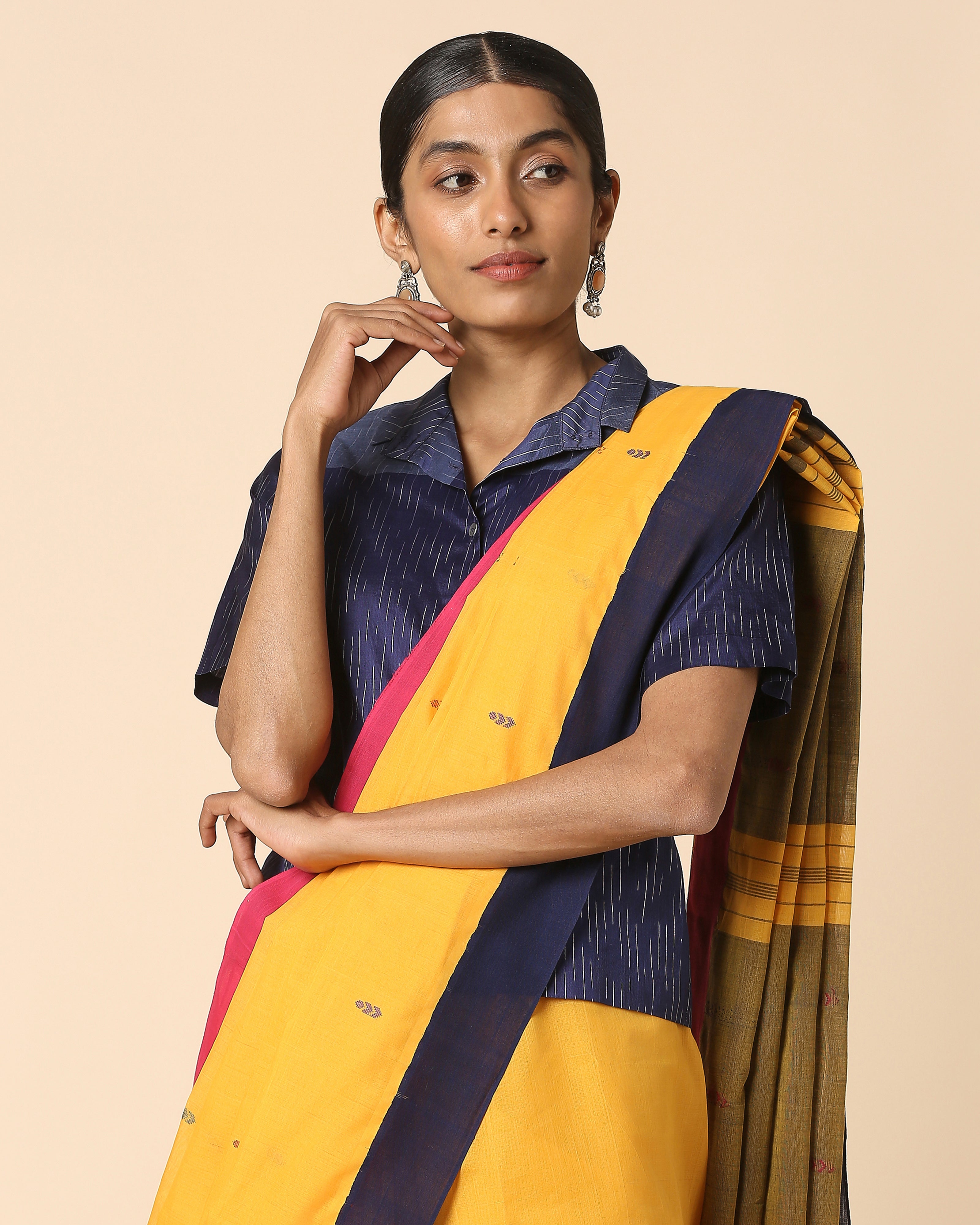 Chaitra Angara Jala Cotton Saree