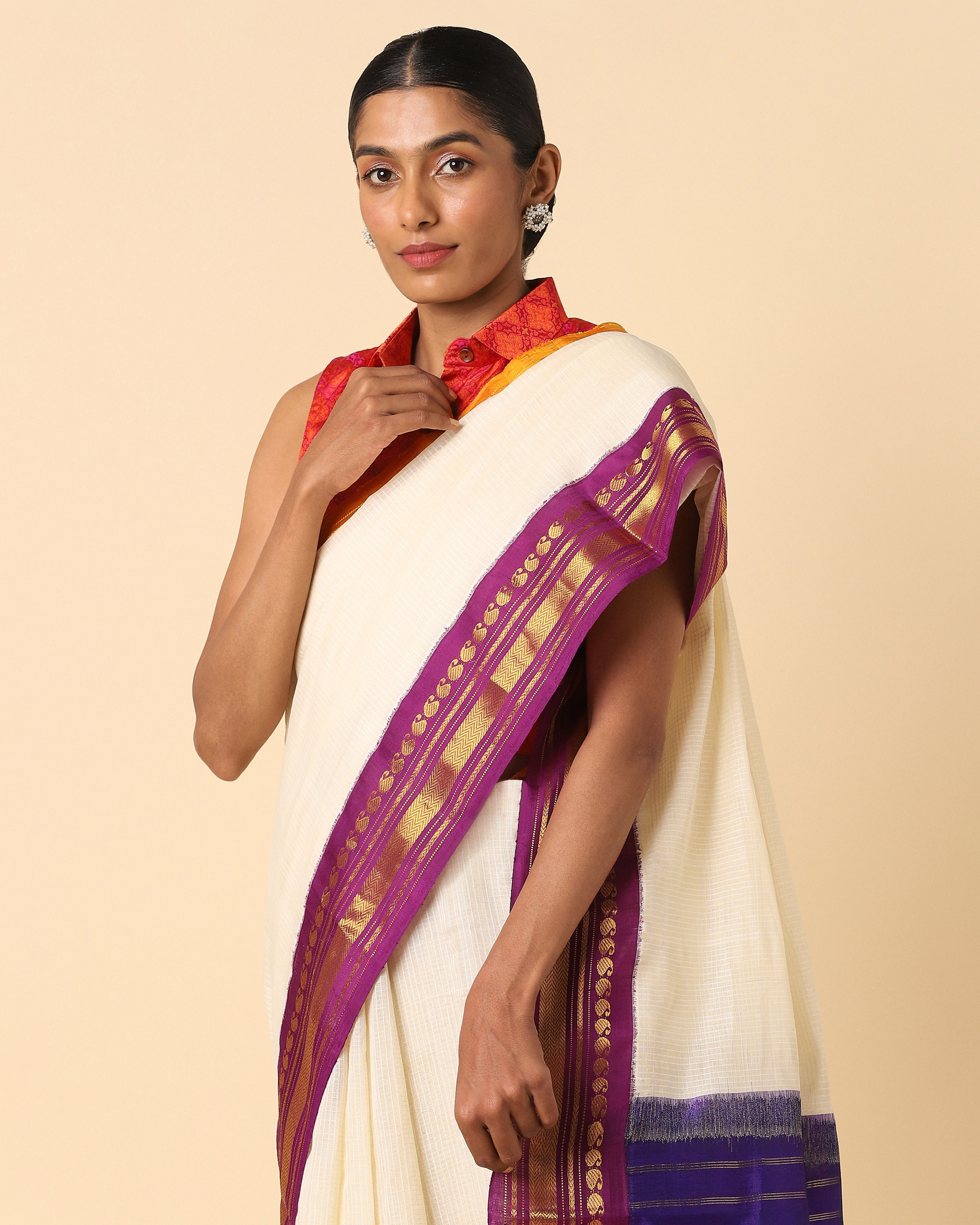 Denali Gadwal Kuttu Weave Cotton Silk Saree
