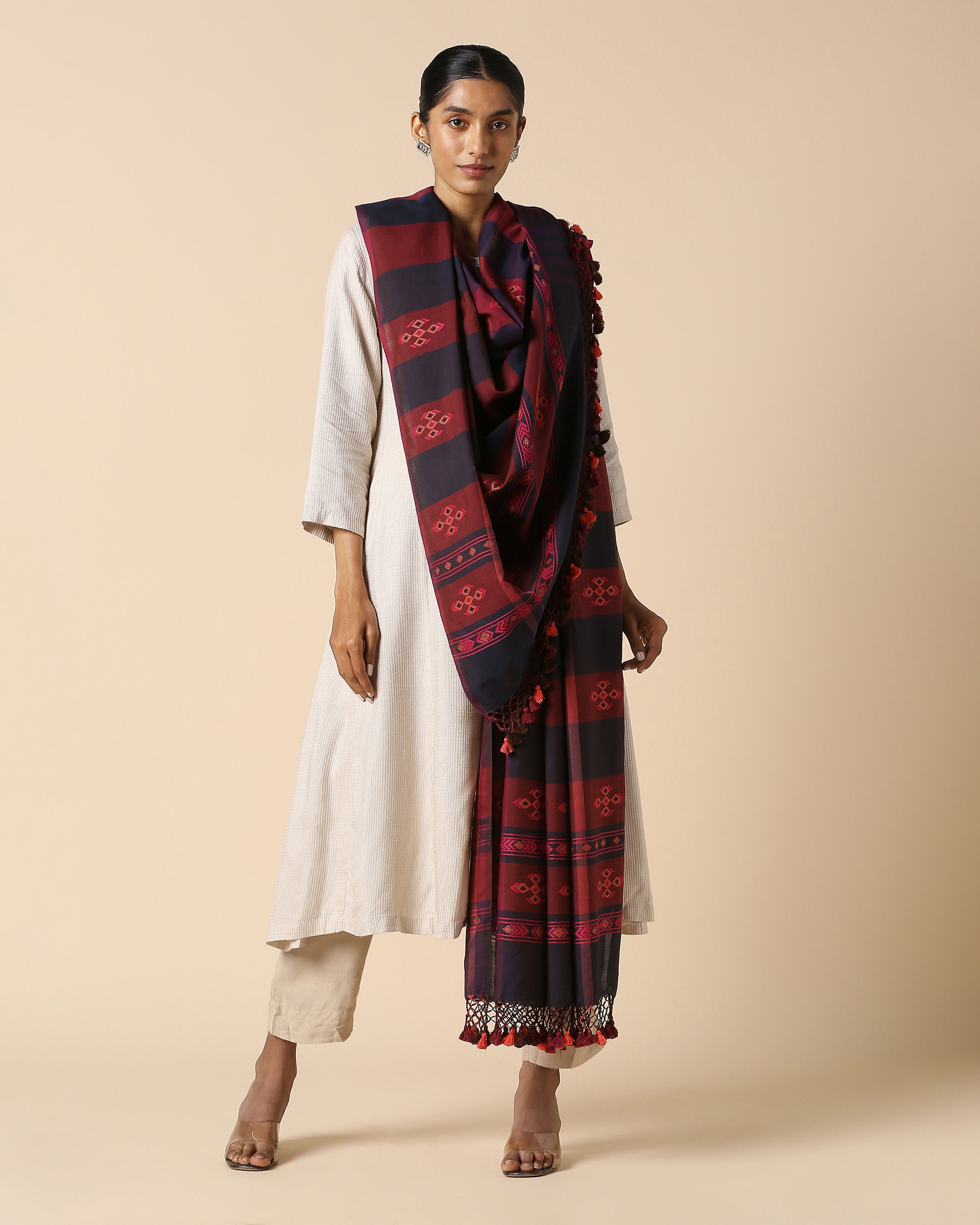 Maitri Bhujodi Extra Weft Cotton Dupatta