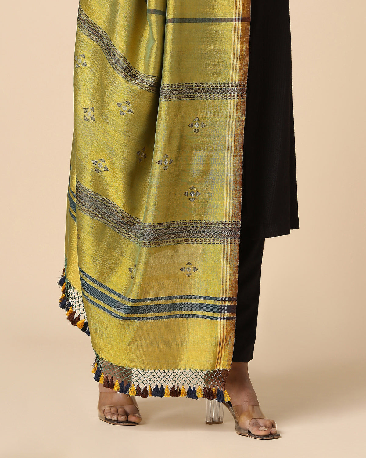 Osana Bhujodi Extra Weft Cotton Silk Dupatta