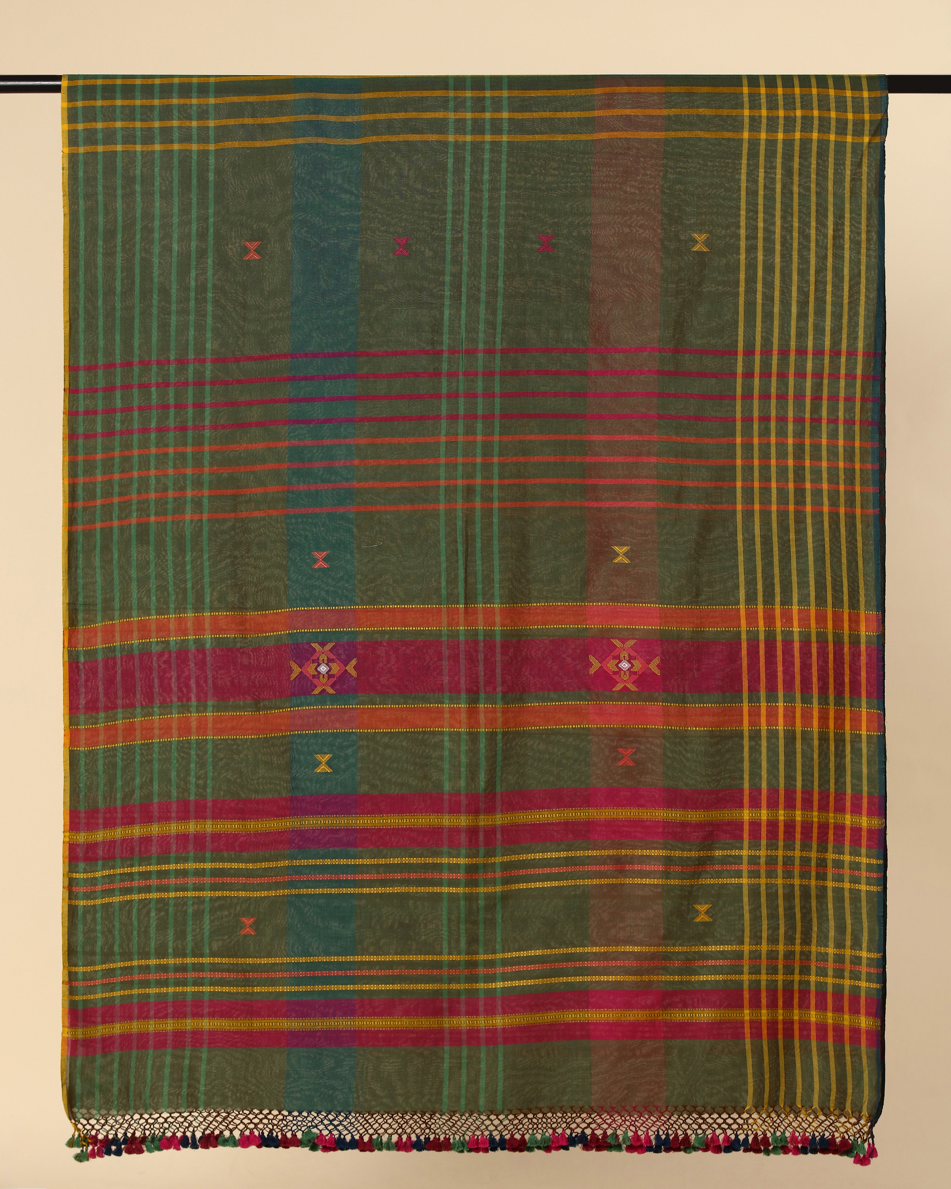 Anaka Bhujodi Extra Weft Cotton Dupatta