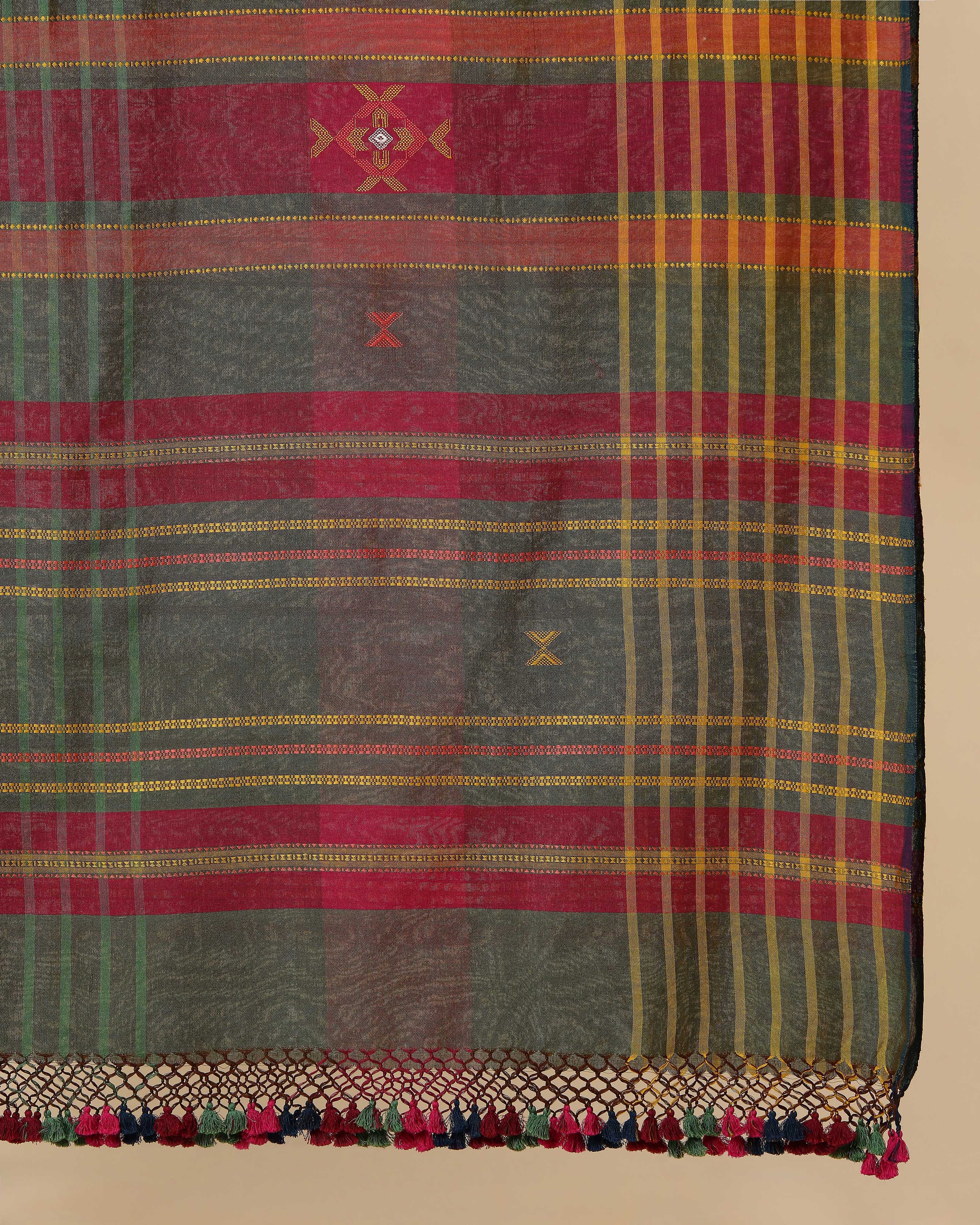 Anaka Bhujodi Extra Weft Cotton Dupatta