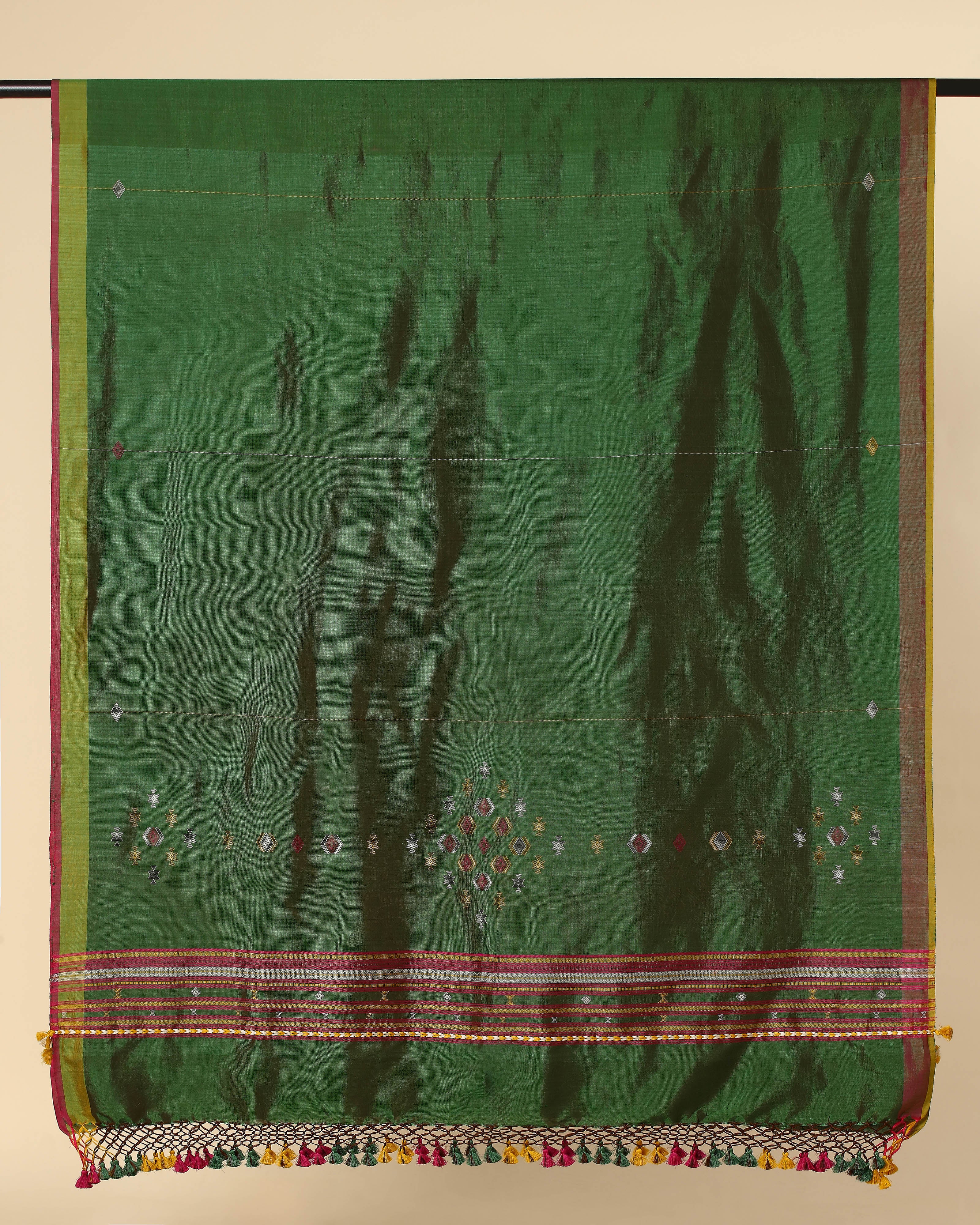 Dakshi Bhujodi Extra Weft Cotton Silk Dupatta