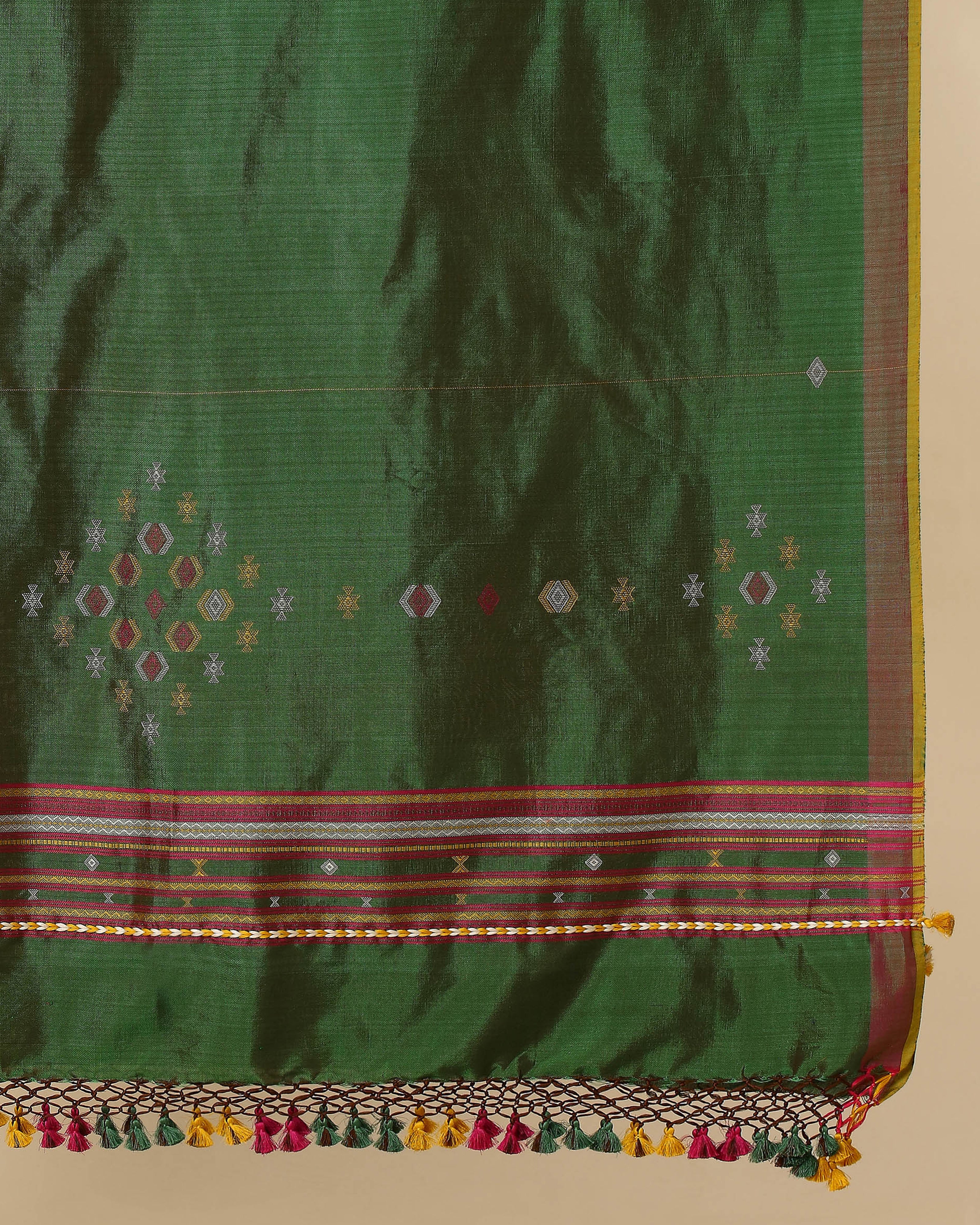 Dakshi Bhujodi Extra Weft Cotton Silk Dupatta