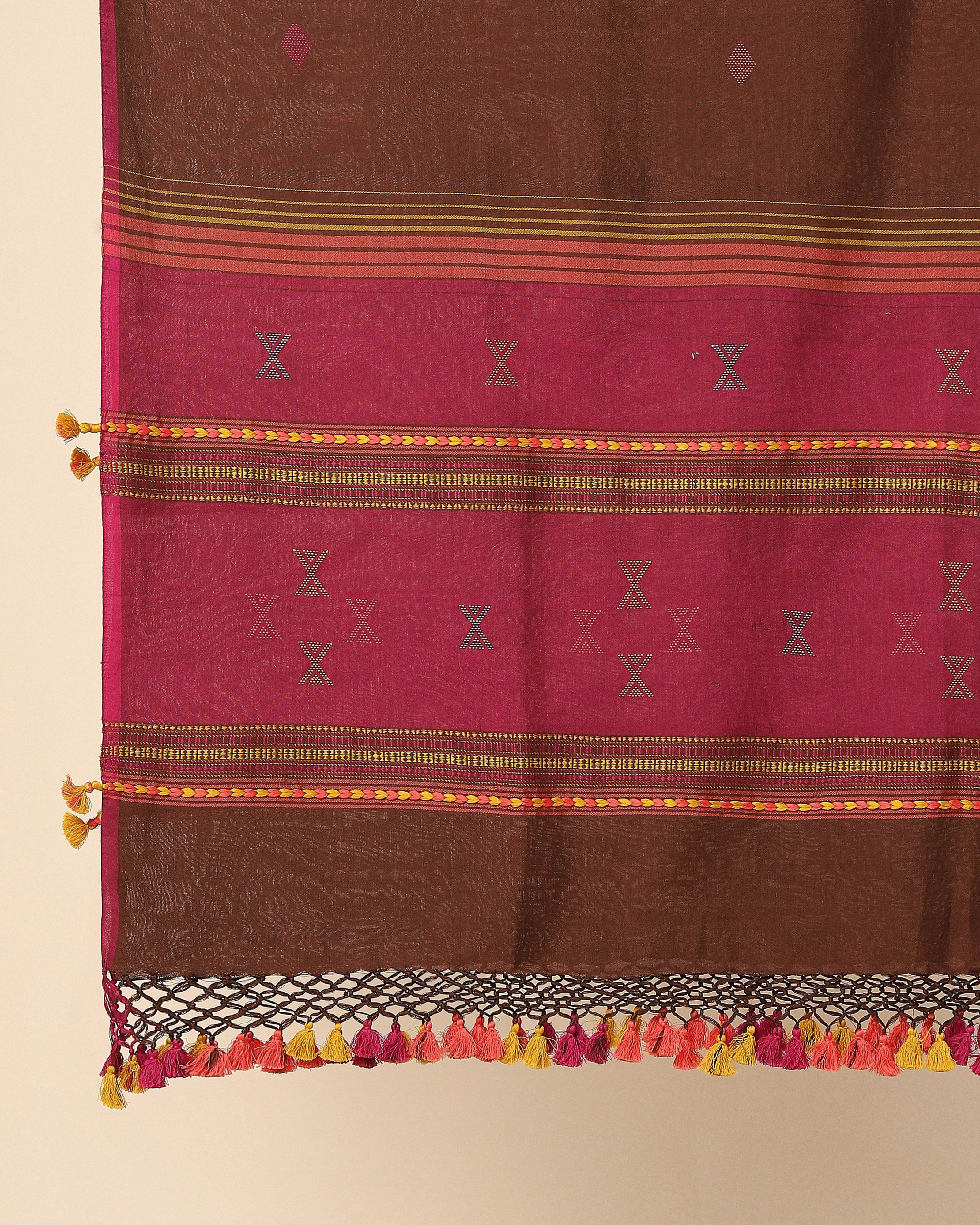 Mahir Bhujodi Extra Weft Cotton Dupatta