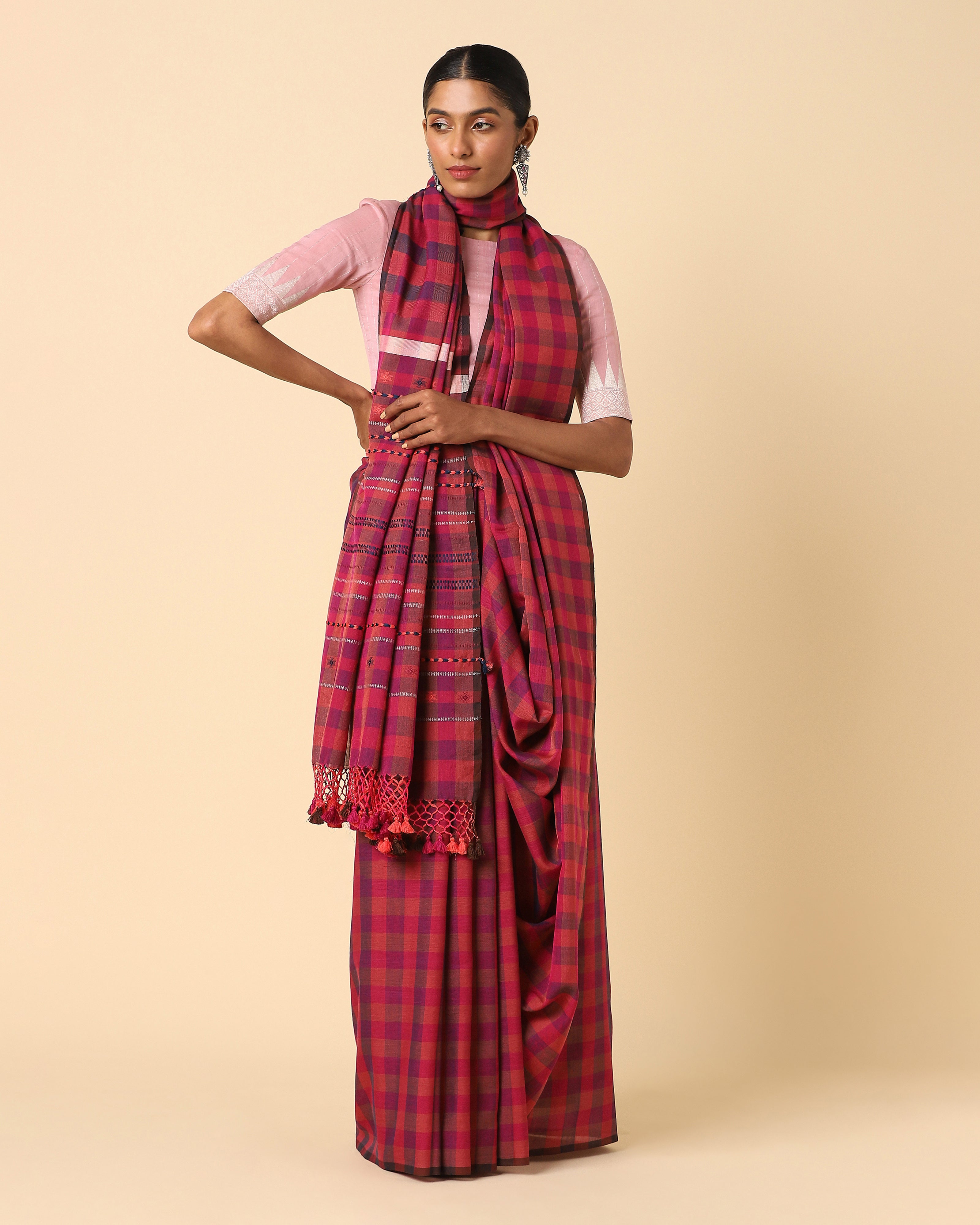 Rangoli Bhujodi Extra Weft Cotton Saree