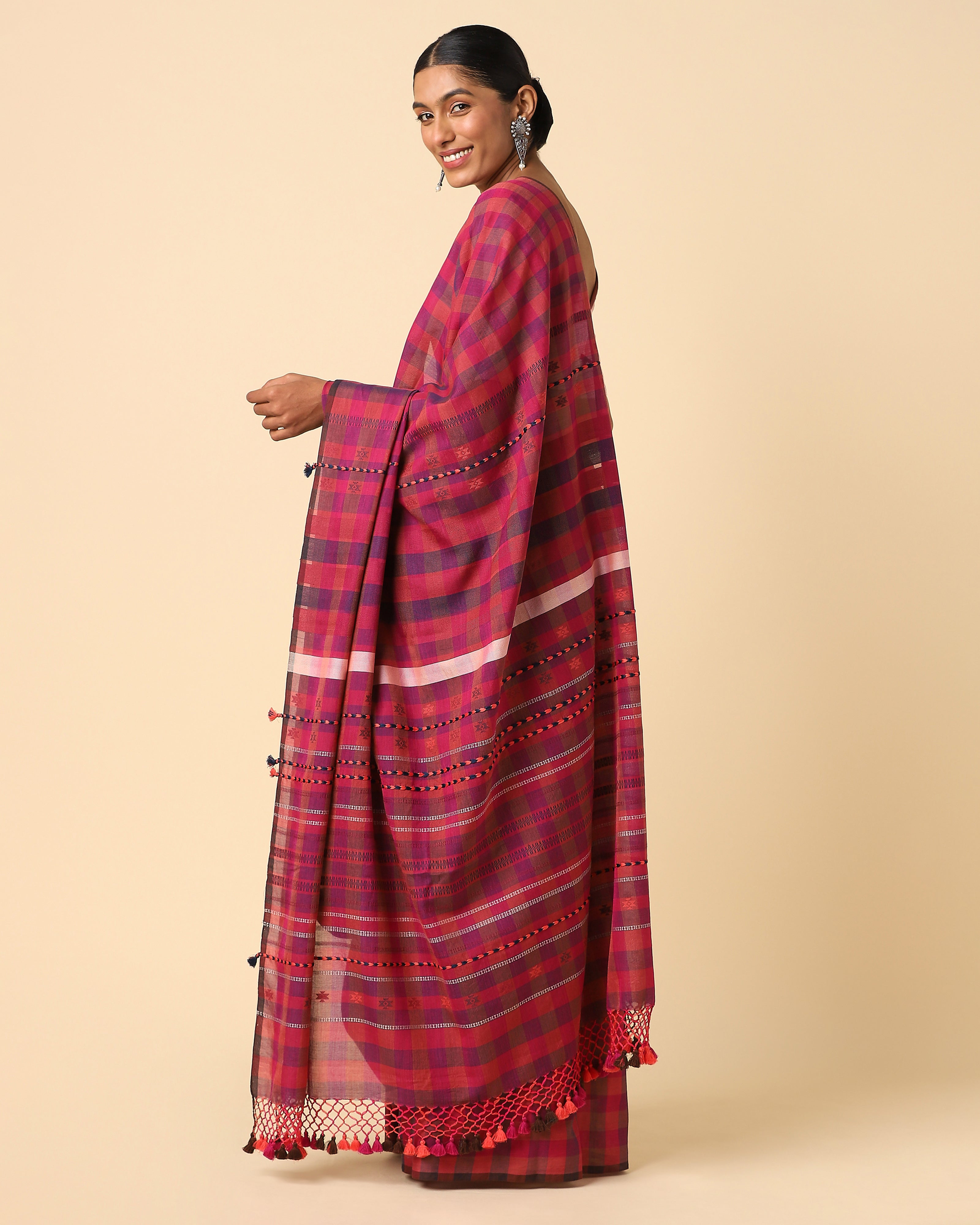 Rangoli Bhujodi Extra Weft Cotton Saree