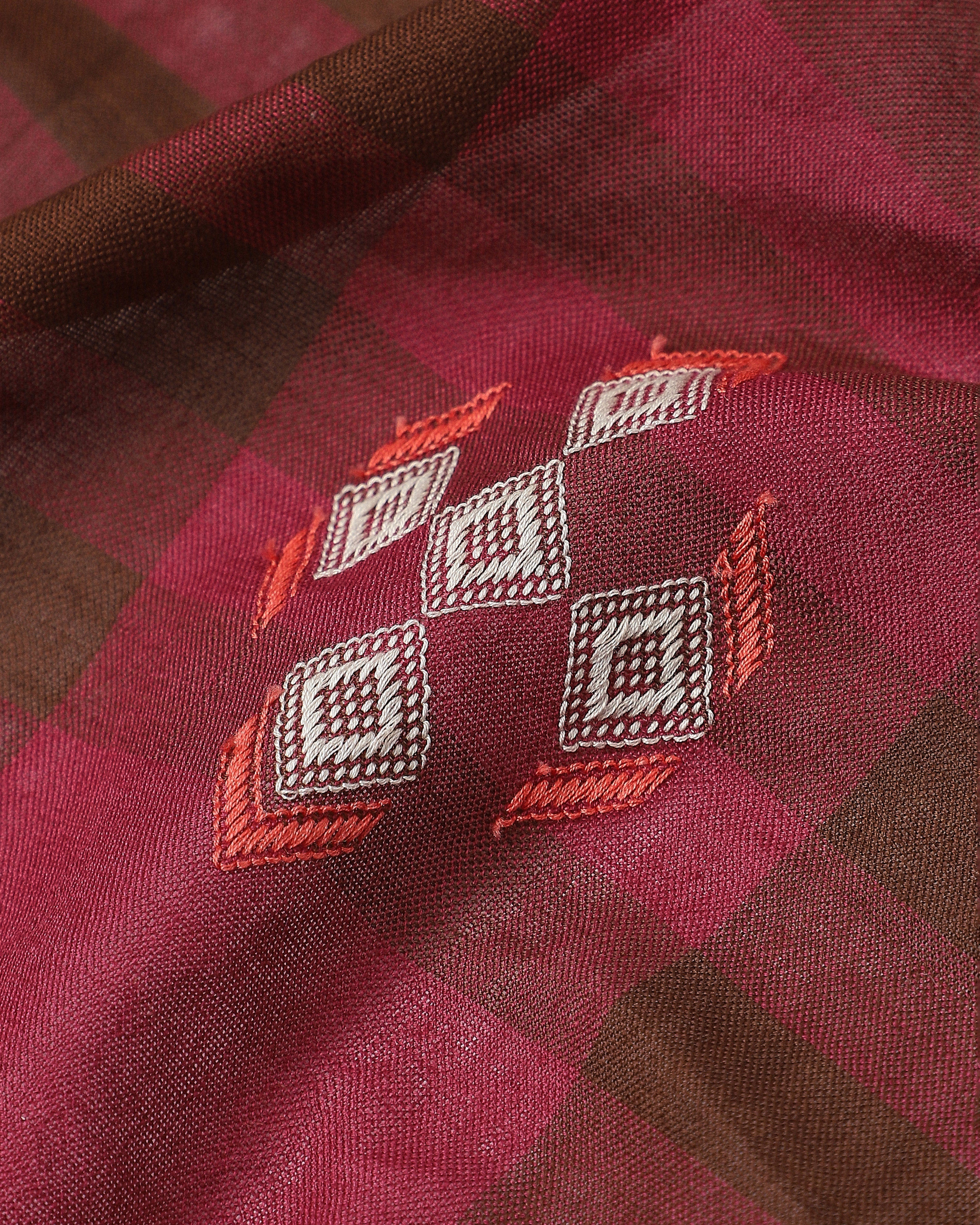 Maitri Bhujodi Extra Weft Cotton Saree