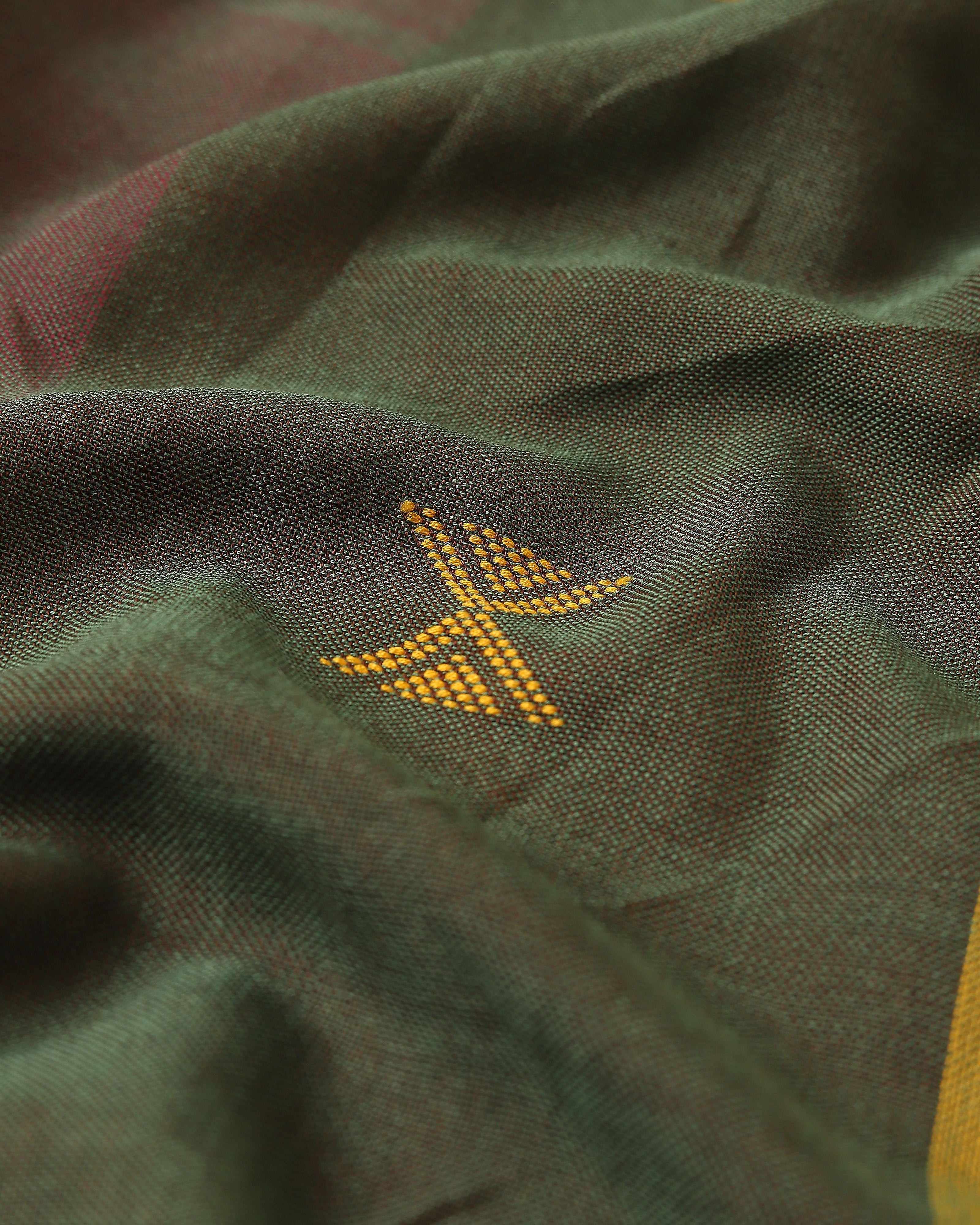 Anaka Bhujodi Extra Weft Cotton Saree