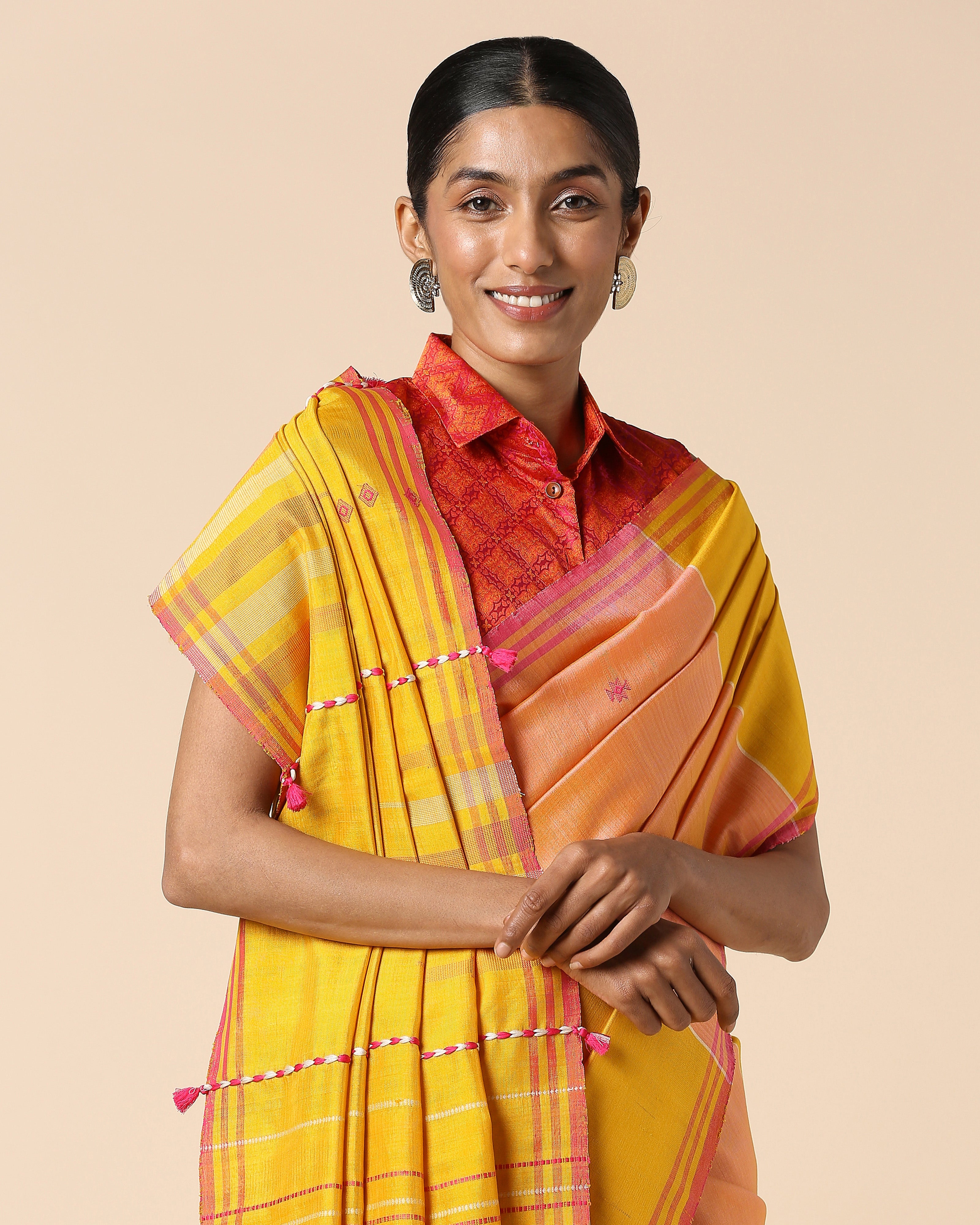 Kamila Bhujodi Extra Weft Cotton Silk Saree