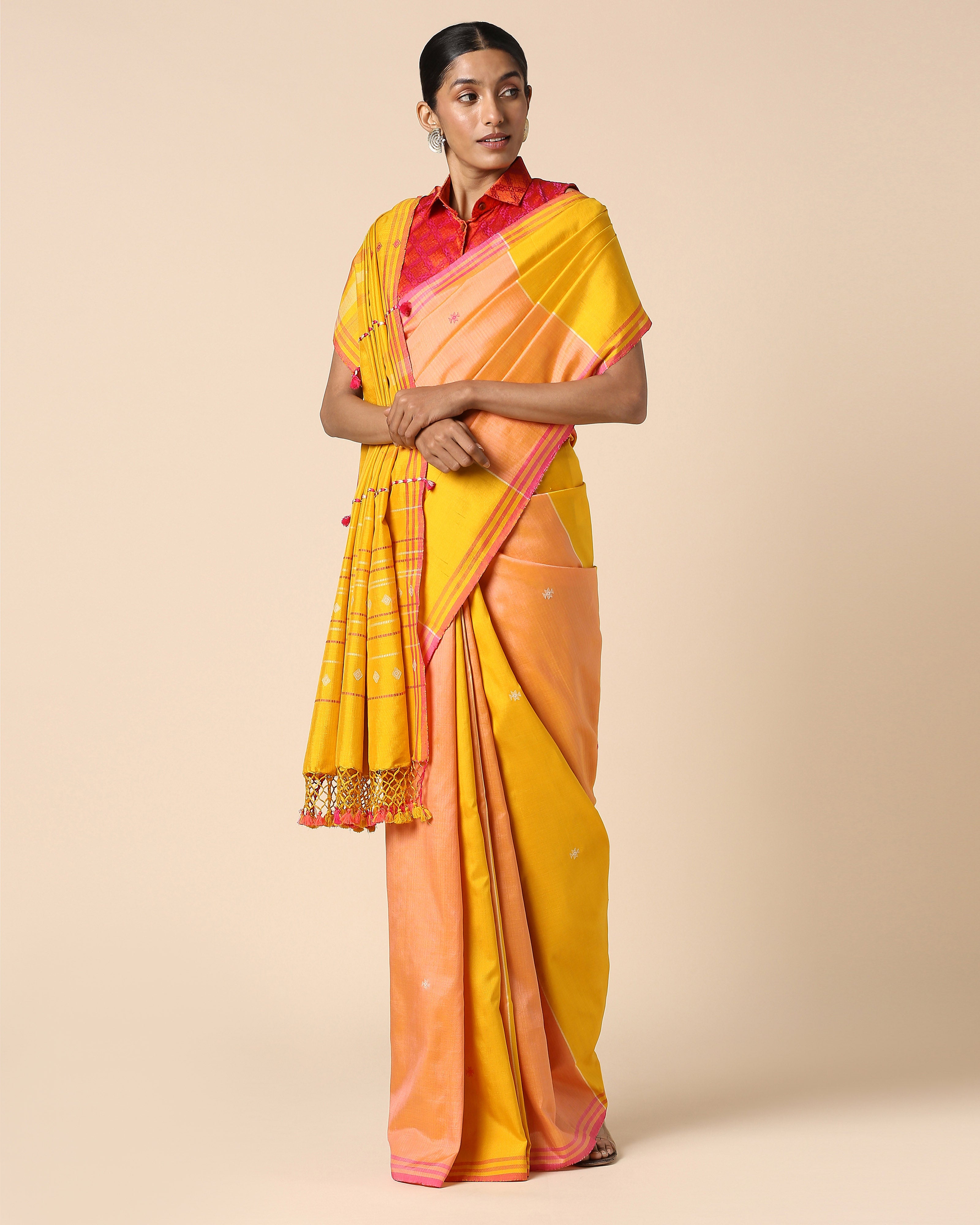Kamila Bhujodi Extra Weft Cotton Silk Saree