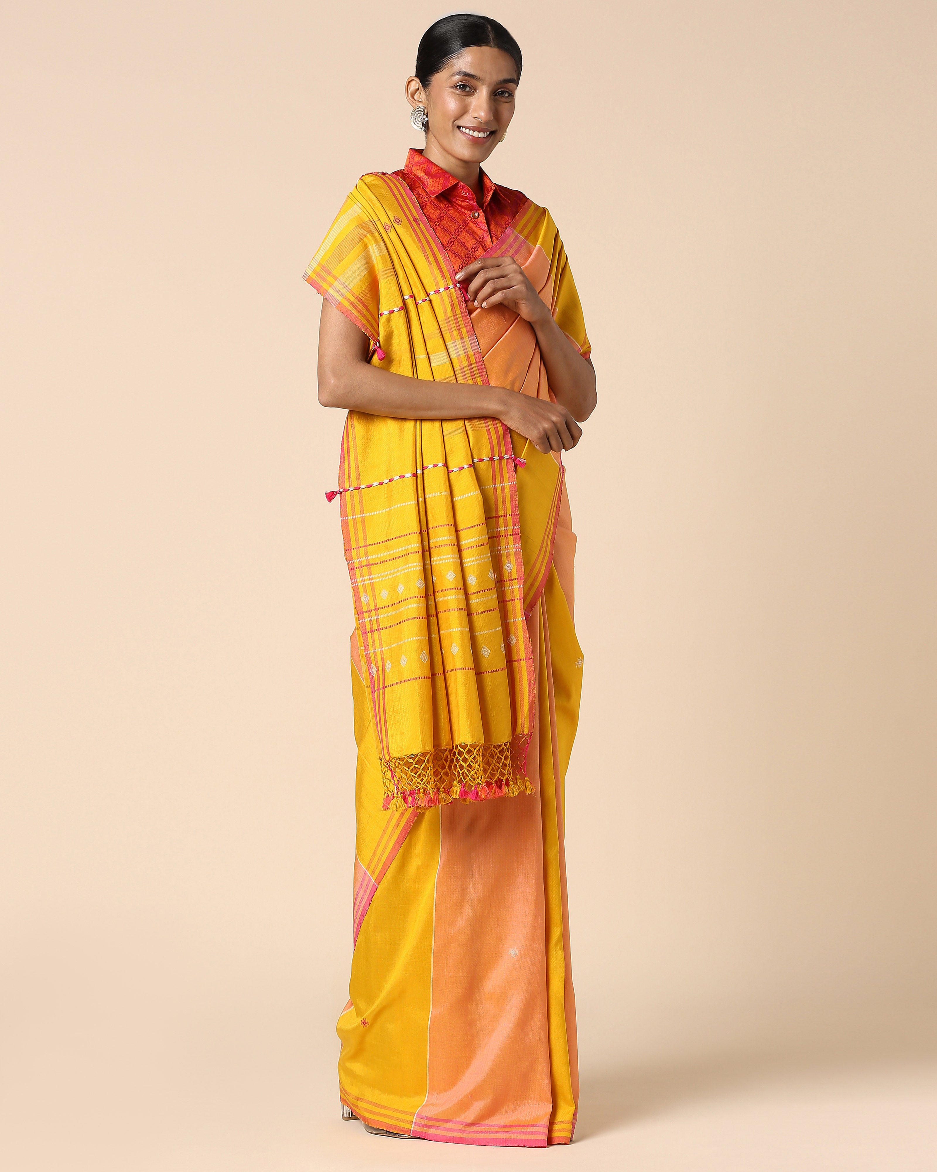 Kamila Bhujodi Extra Weft Cotton Silk Saree