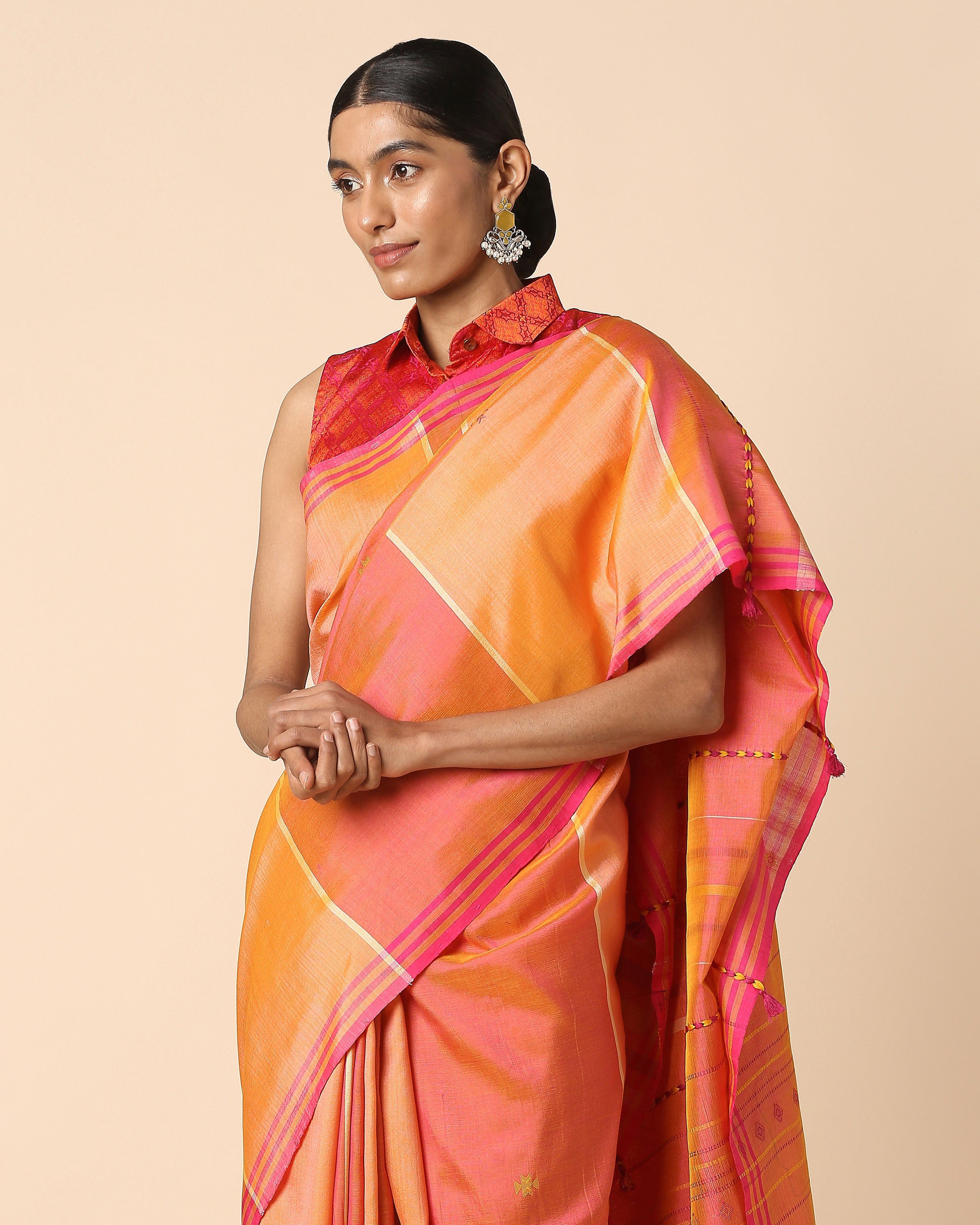 Kamila Bhujodi Extra Weft Cotton Silk Saree