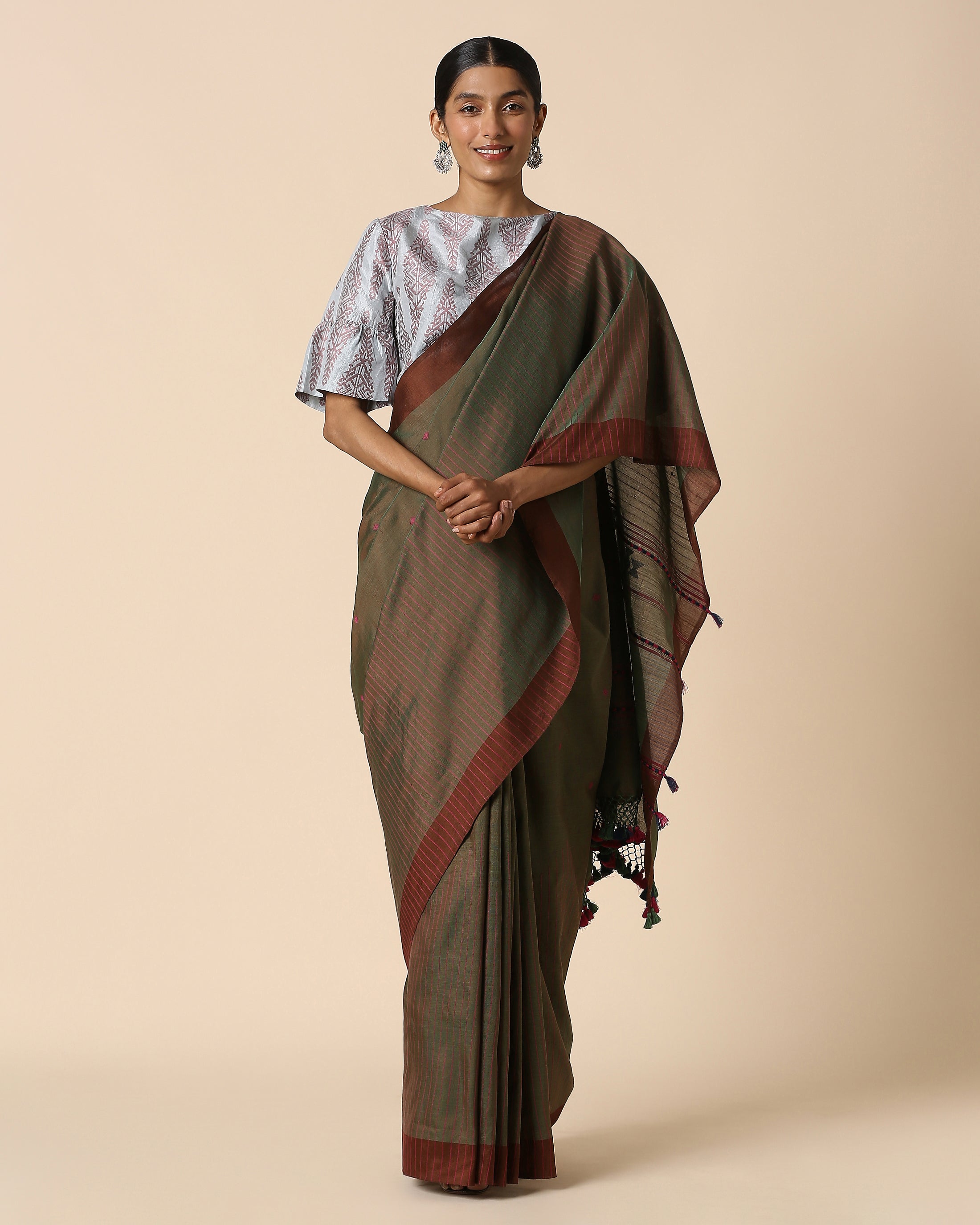 Mohita Bhujodi Extra Weft Cotton Silk Saree