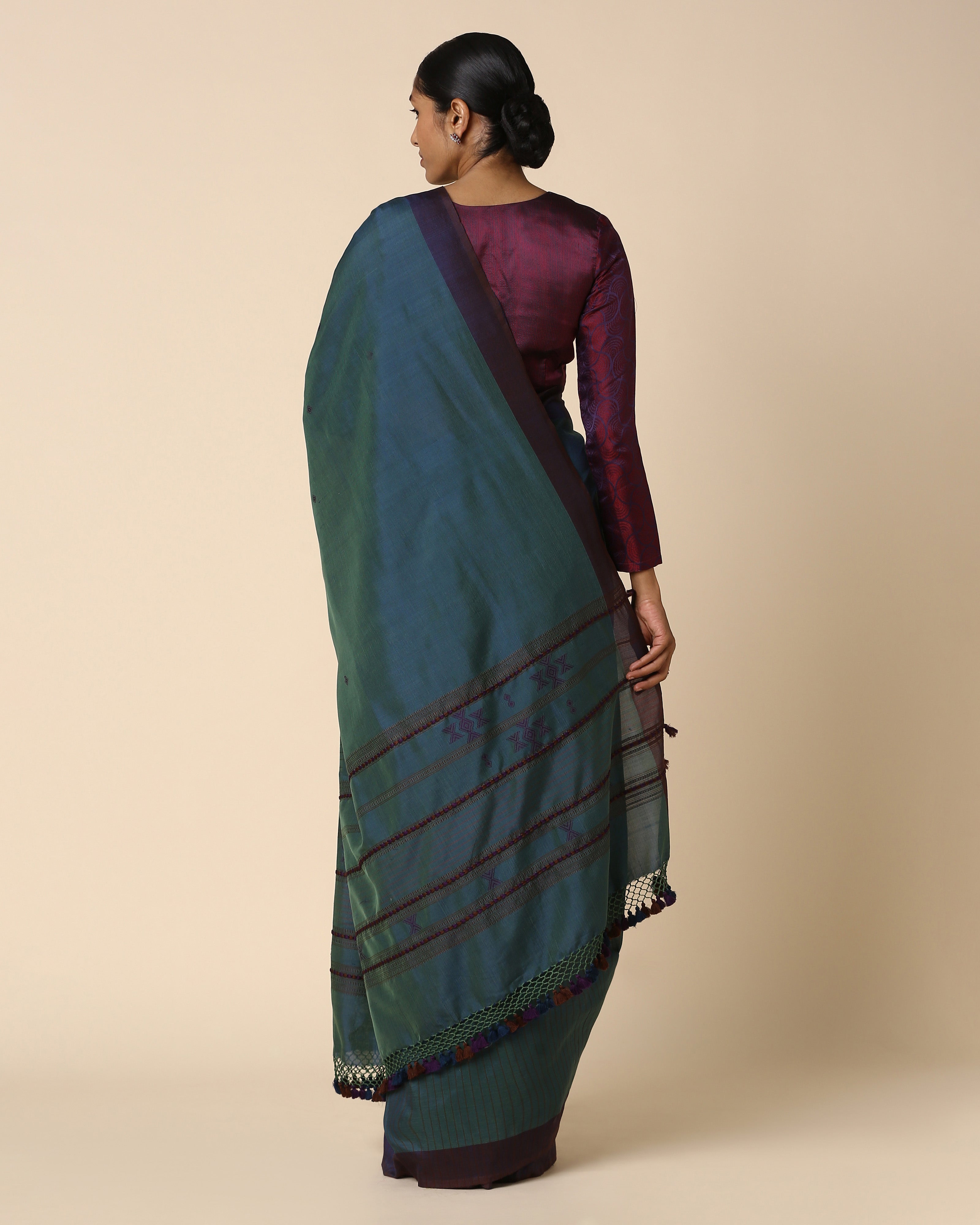 Mohita Bhujodi Extra Weft Cotton Silk Saree