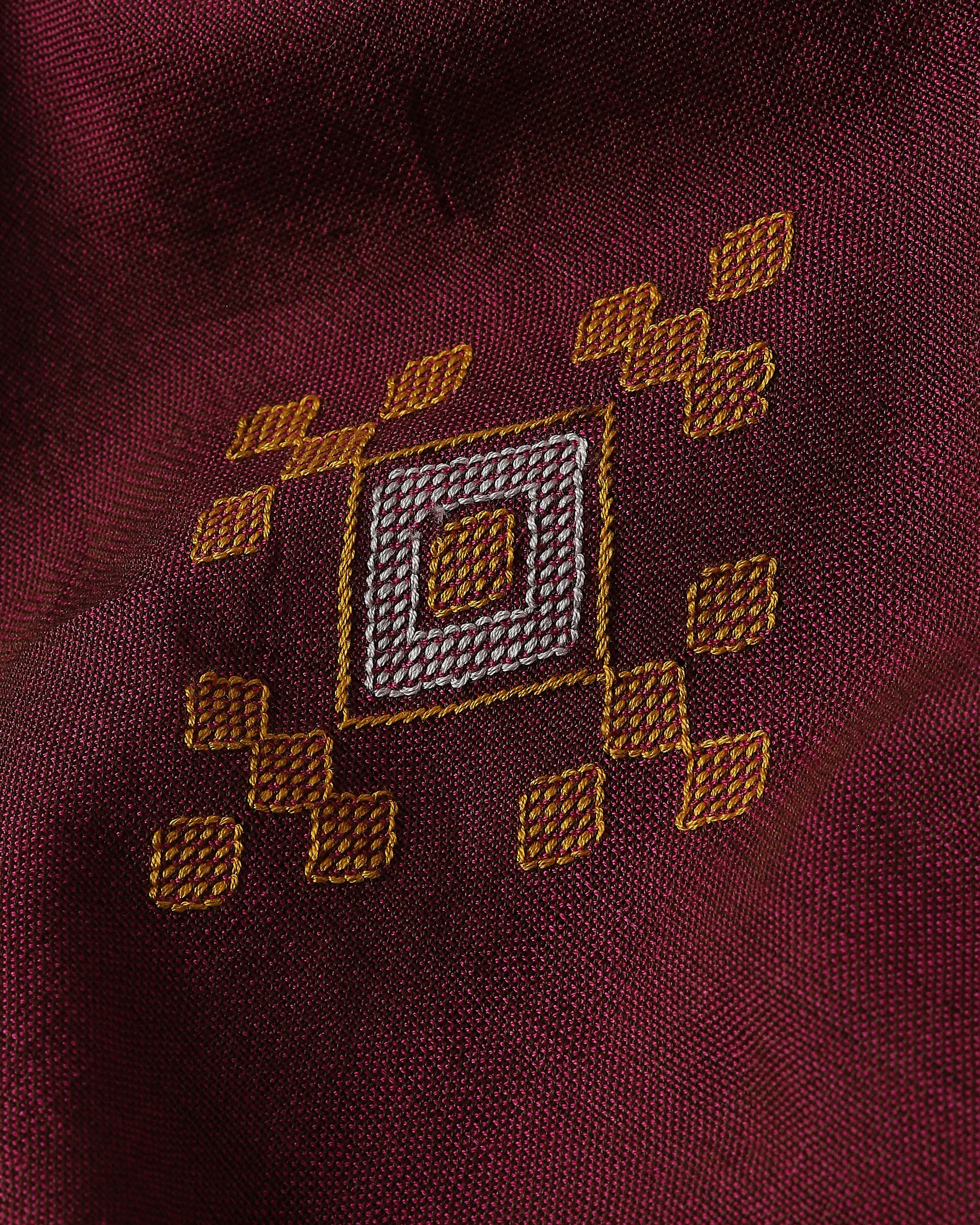 Reina Bhujodi Extra Weft Cotton Saree