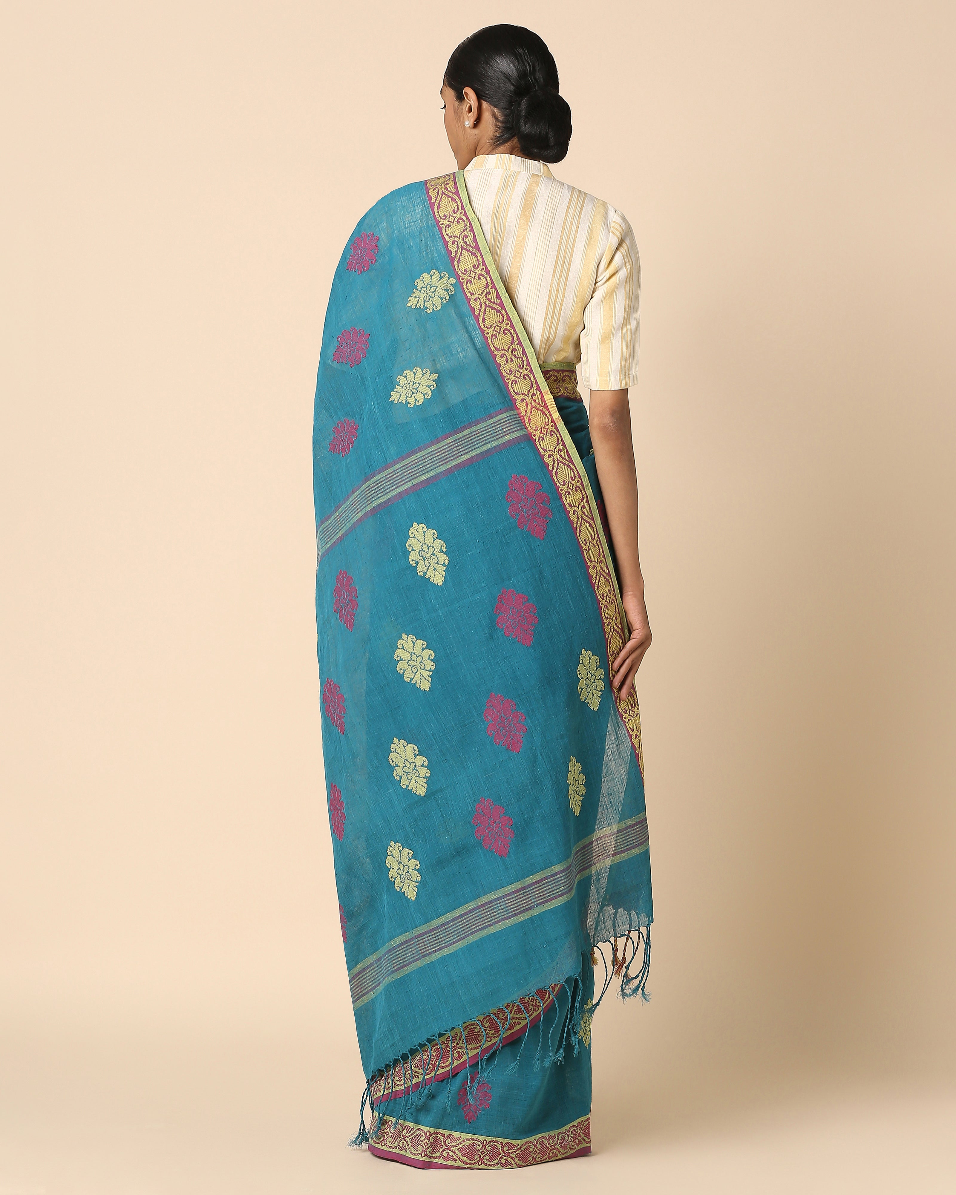 Dhvani Pulagurtha Jacquard Cotton Saree